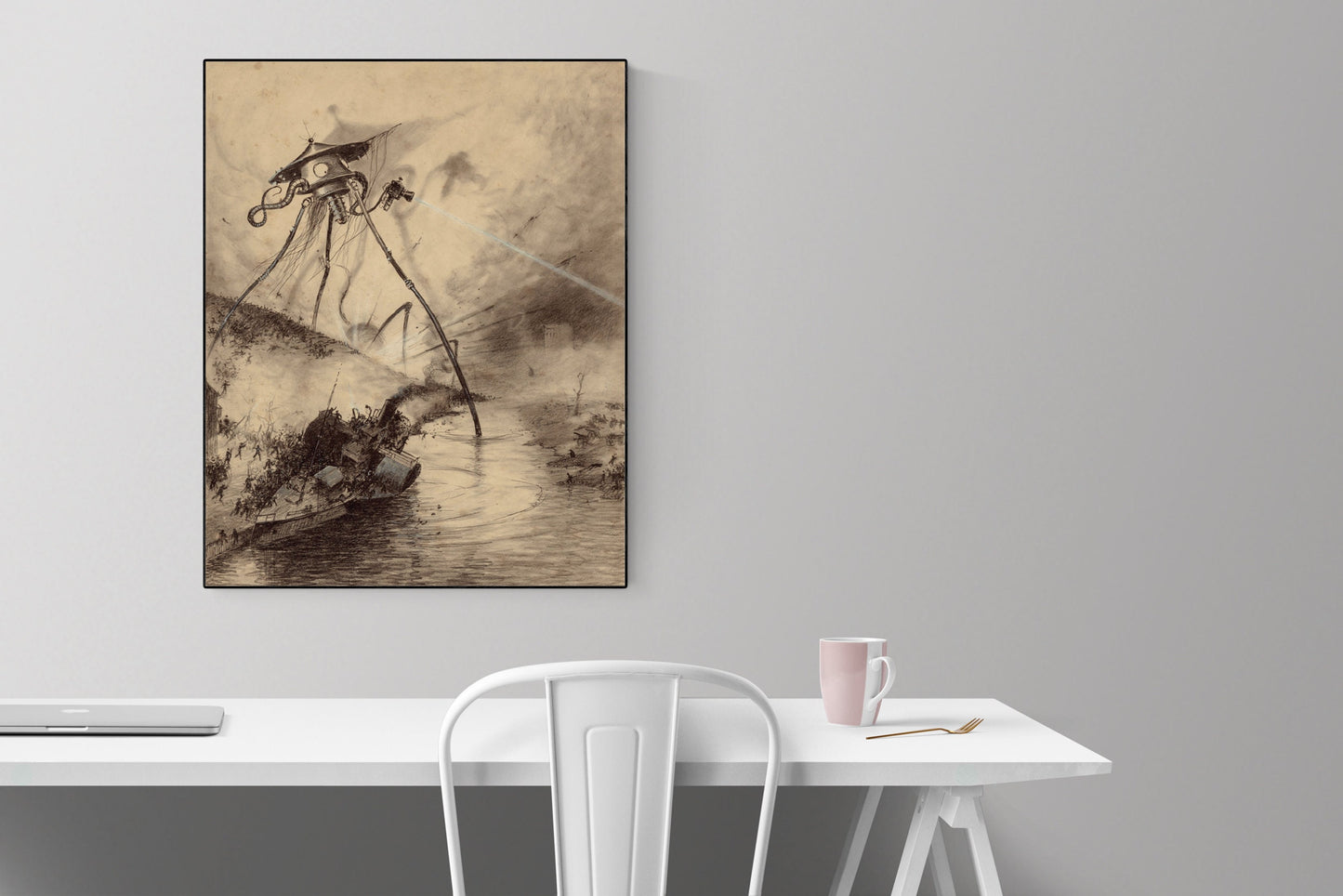 War of the Worlds | Original Art Print | River Crossing | Art Print
