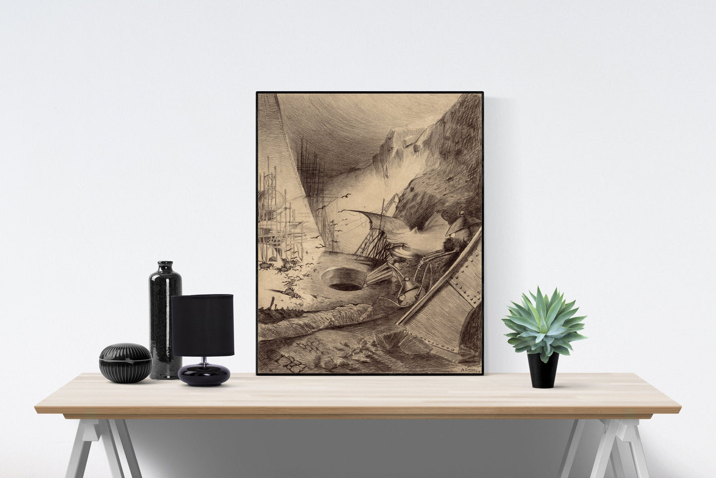 War of the Worlds | Original Art Print | Hole In The Ground | Art Print