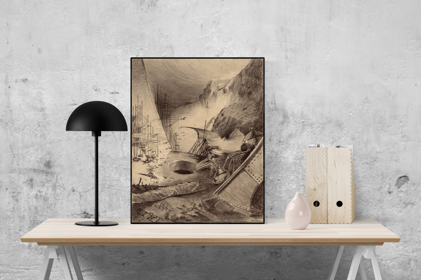 War of the Worlds | Original Art Print | Hole In The Ground | Art Print