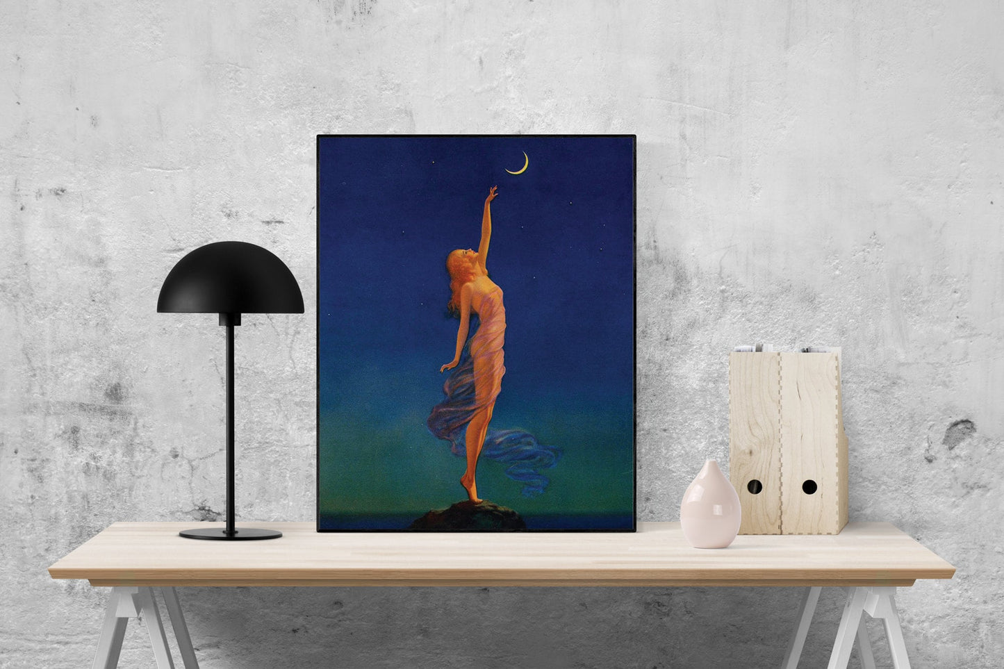 Reaching For The Moon | Edward Mason Eggleston Painting | Giclée Art Print