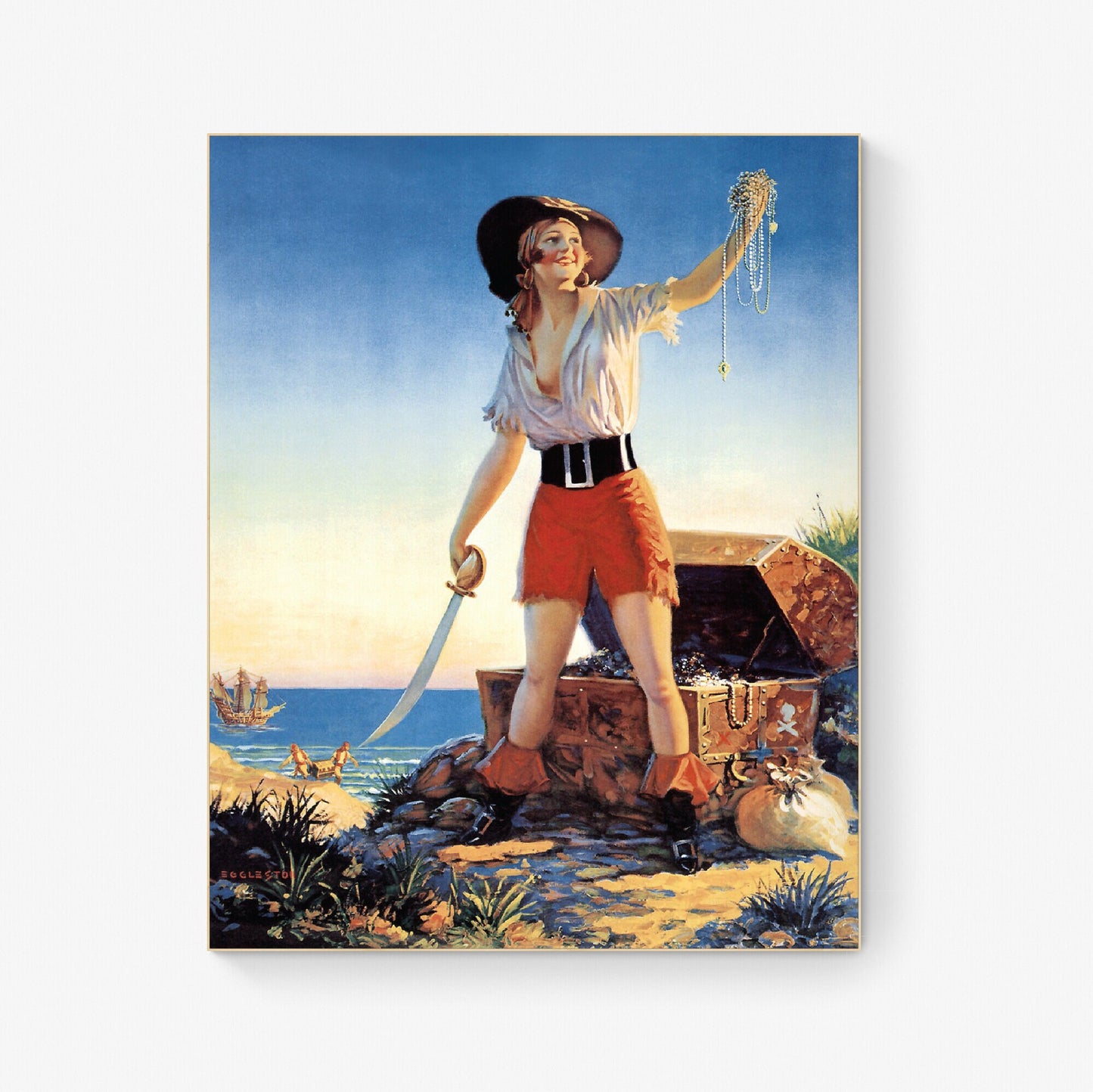 The Treasure Princess | Edward Mason Eggleston Painting | Giclée Art Print