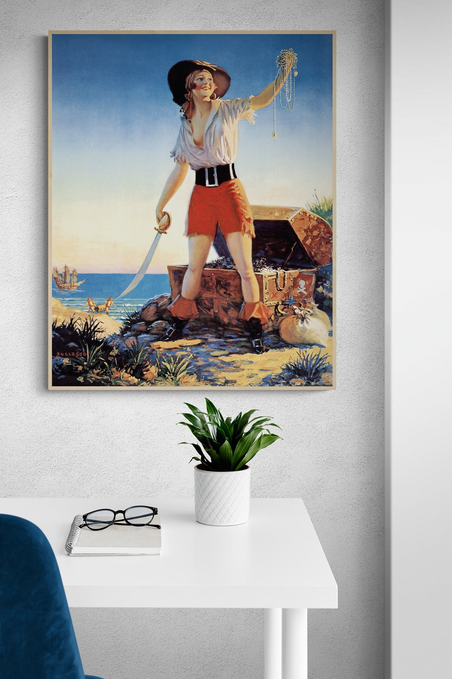 The Treasure Princess | Edward Mason Eggleston Painting | Giclée Art Print