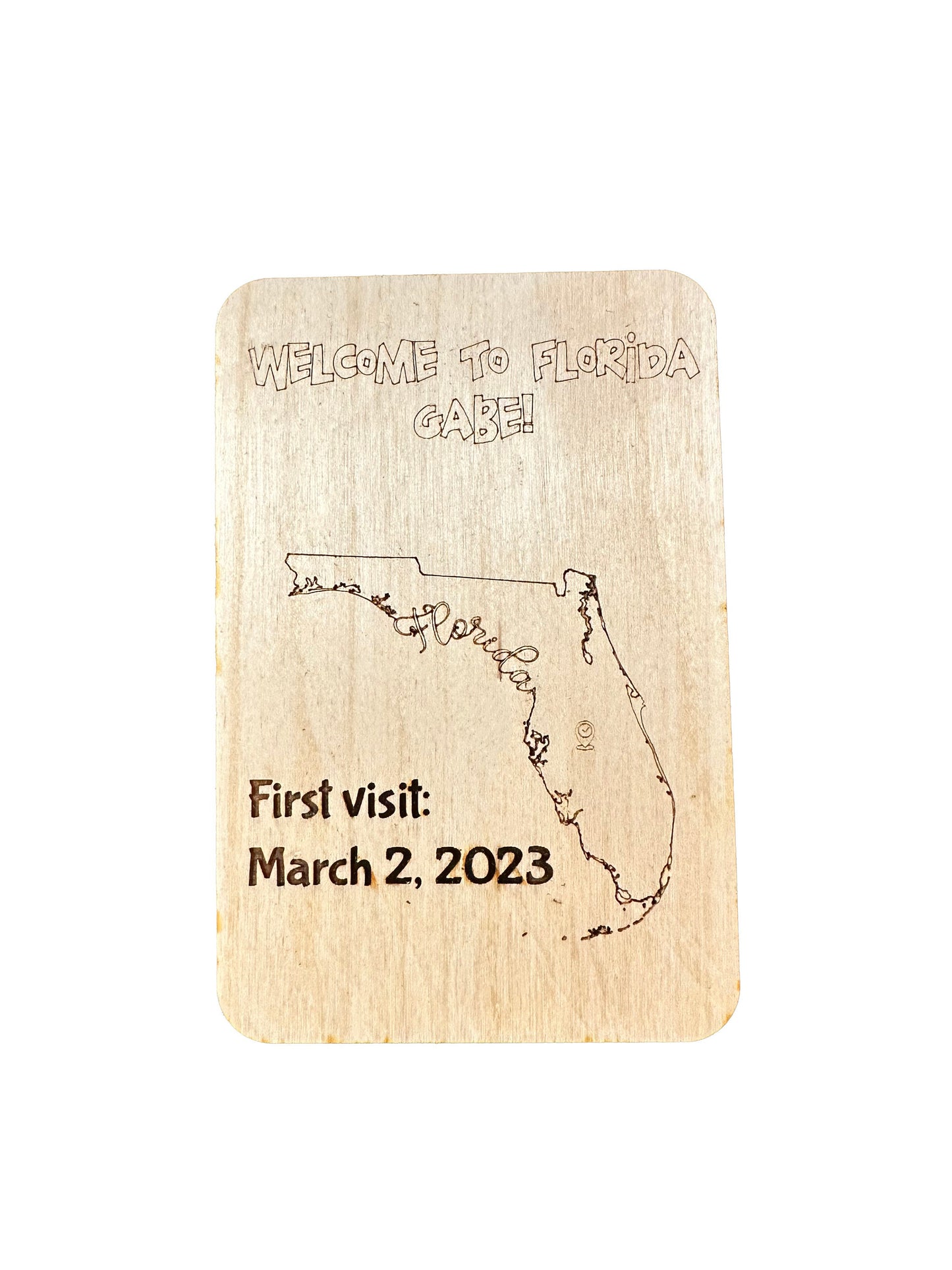 Customizable Wooden Passport Greeting Card for Your Vacation Gift