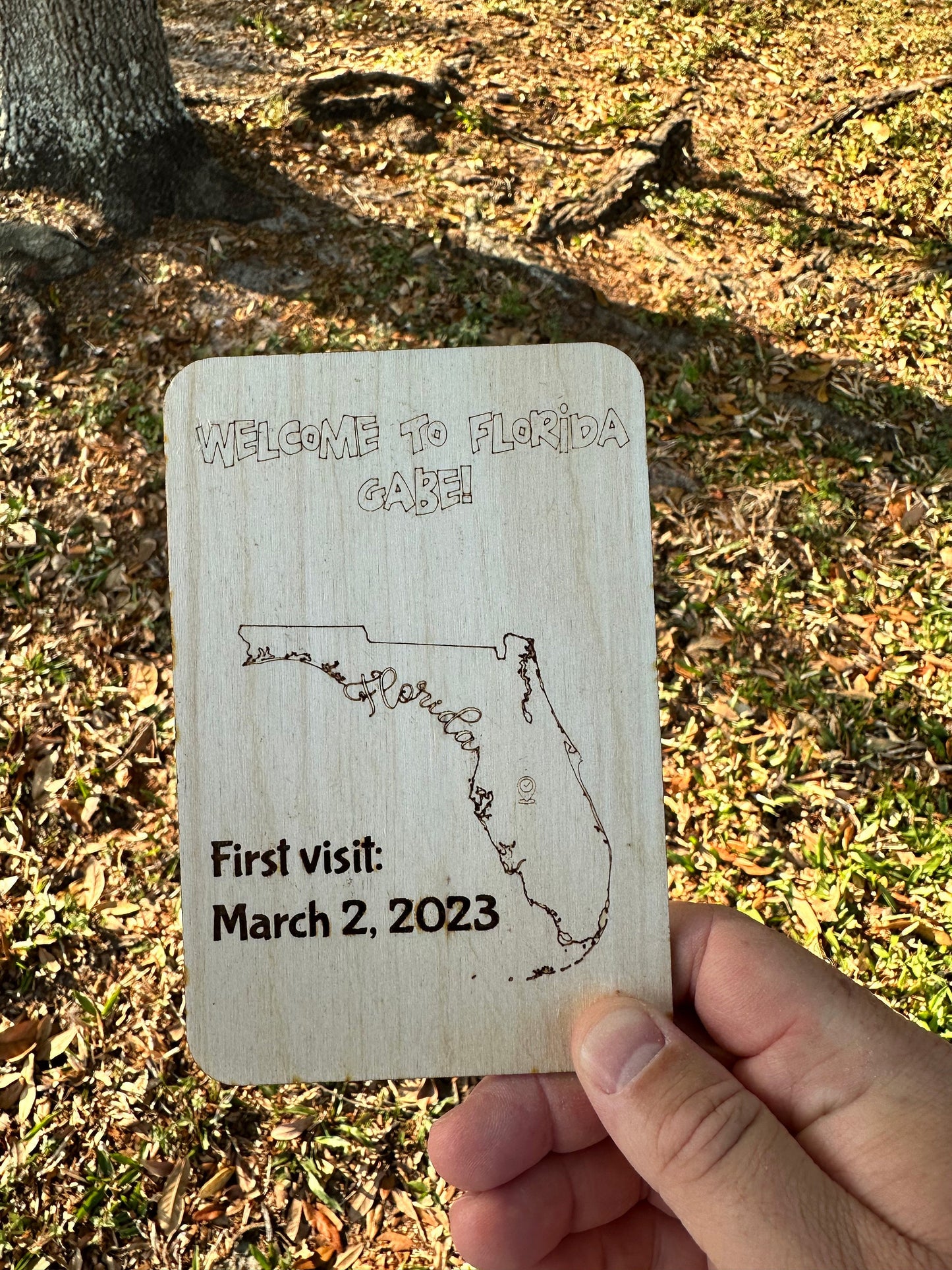 Customizable Wooden Passport Greeting Card for Your Vacation Gift
