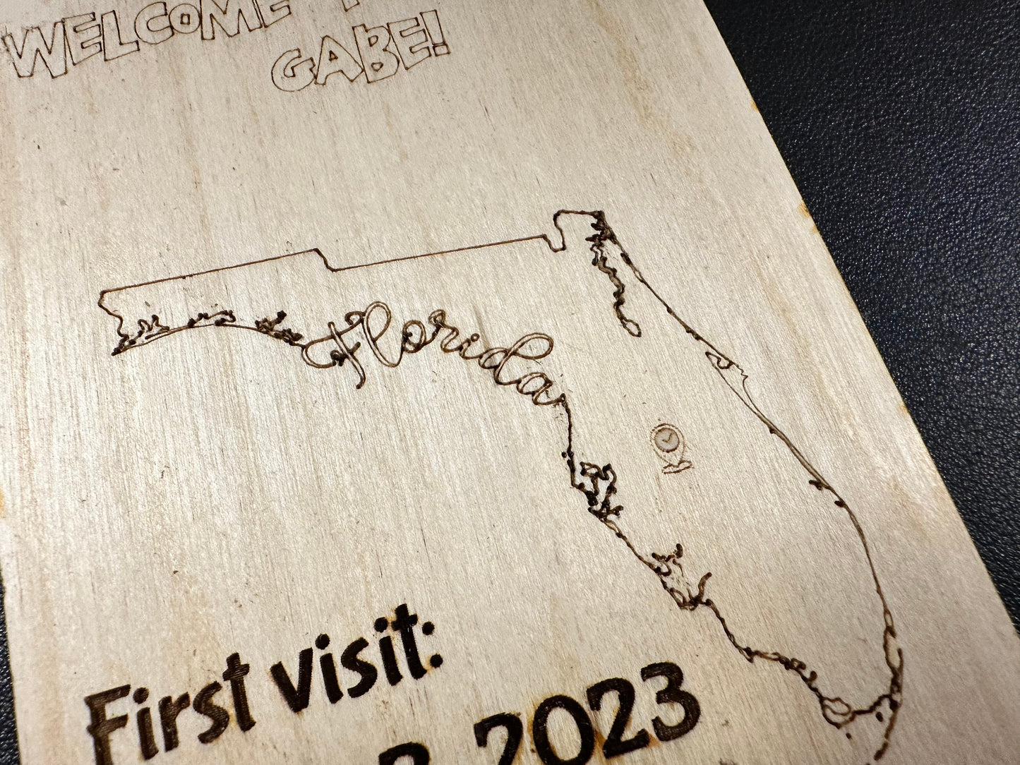 Customizable Wooden Passport Greeting Card for Your Vacation Gift
