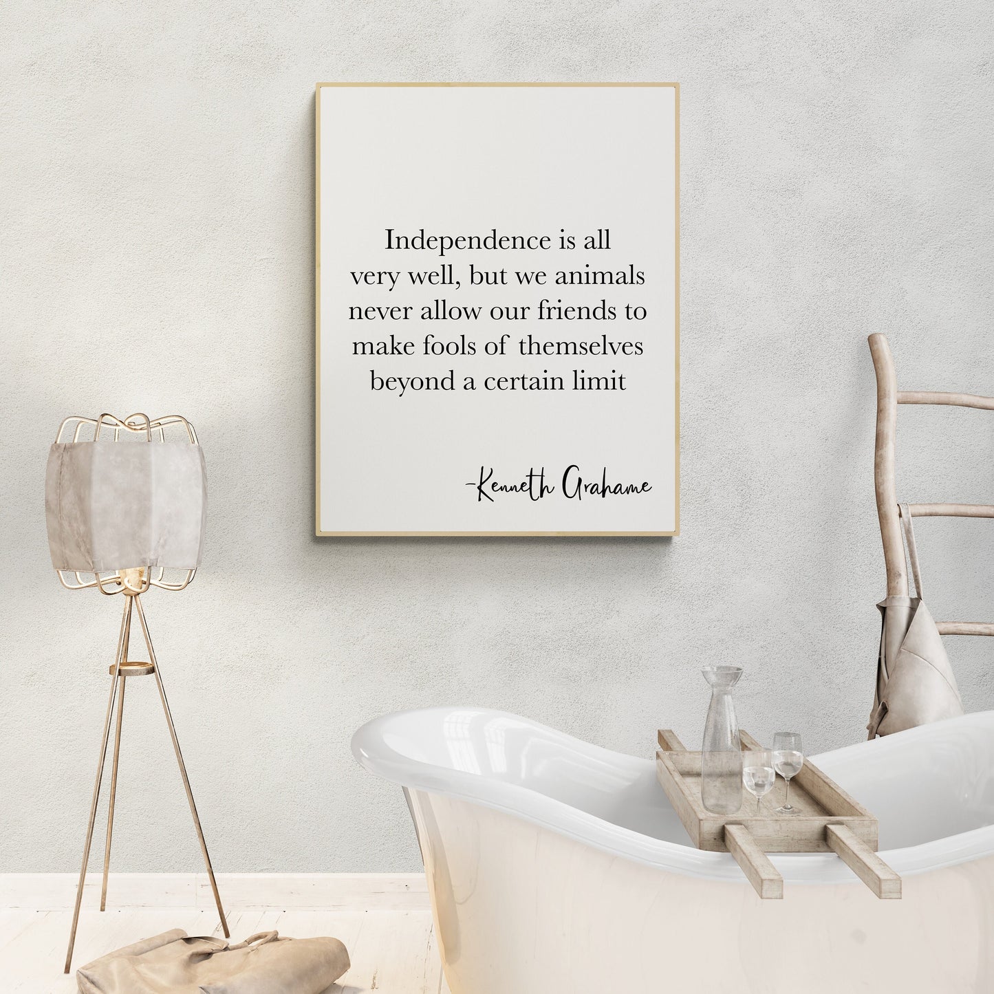 Independence Is All Very Well | Kenneth Grahame | The Wind In The Willows | Art Print