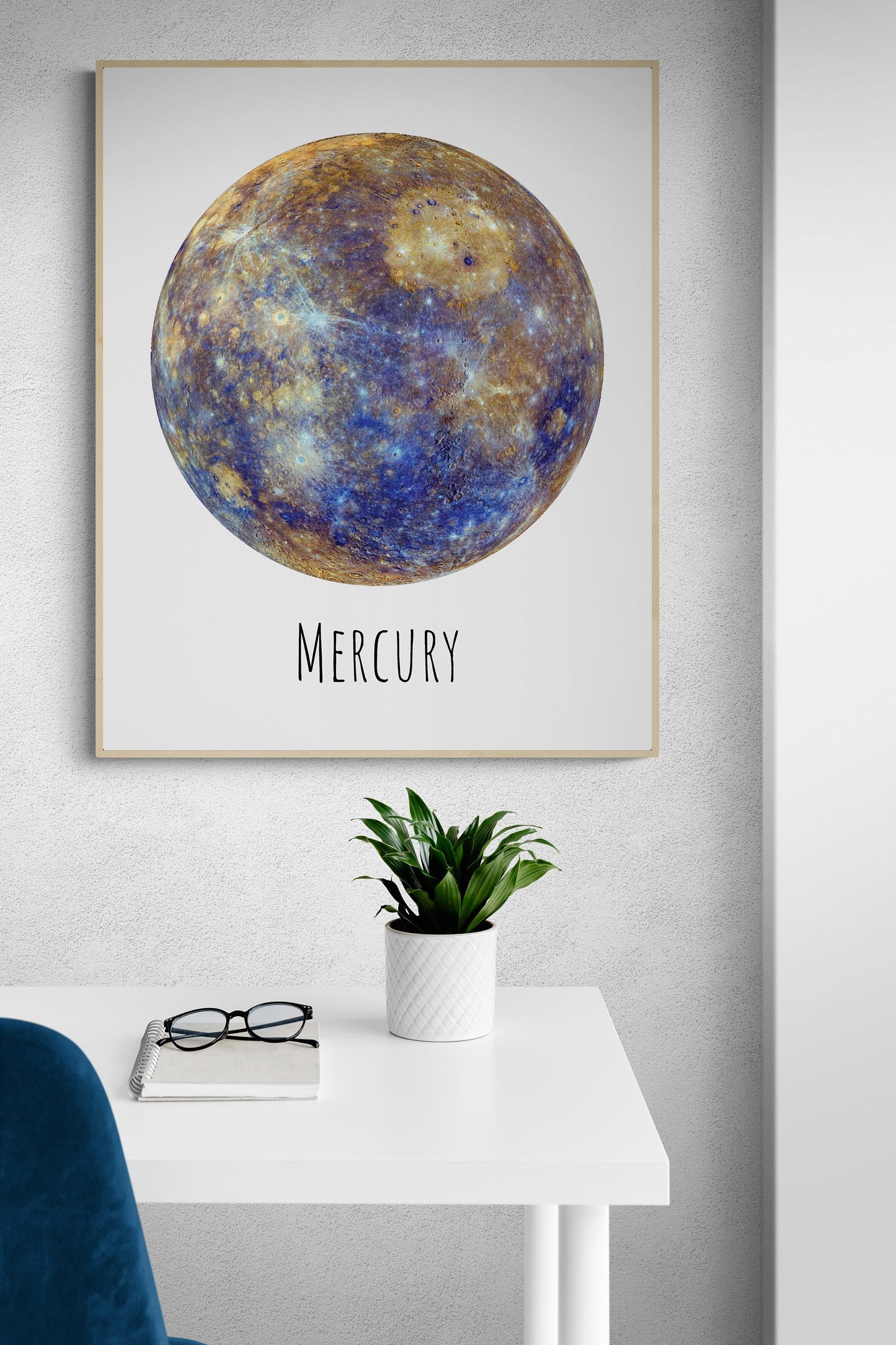 Planet Mercury | Astronomy | Space Exploration Plan | Outer Space | Concept | NASA Art Print