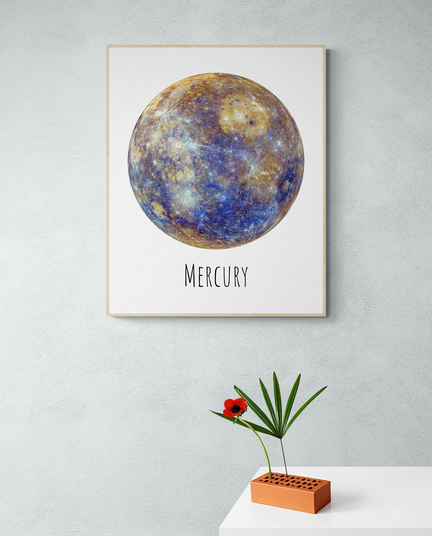 Planet Mercury | Astronomy | Space Exploration Plan | Outer Space | Concept | NASA Art Print