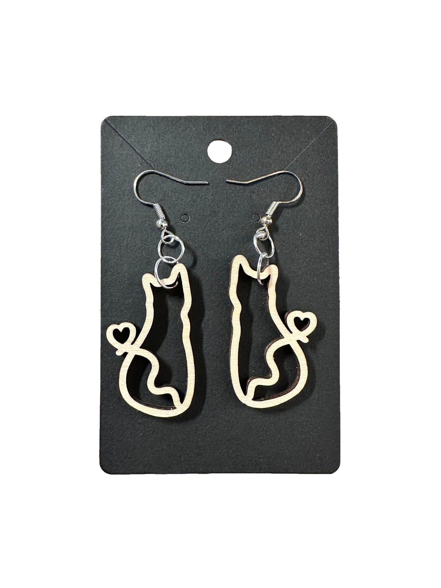 Cute Cat Dangle Earring | Kitten | Requires Painting