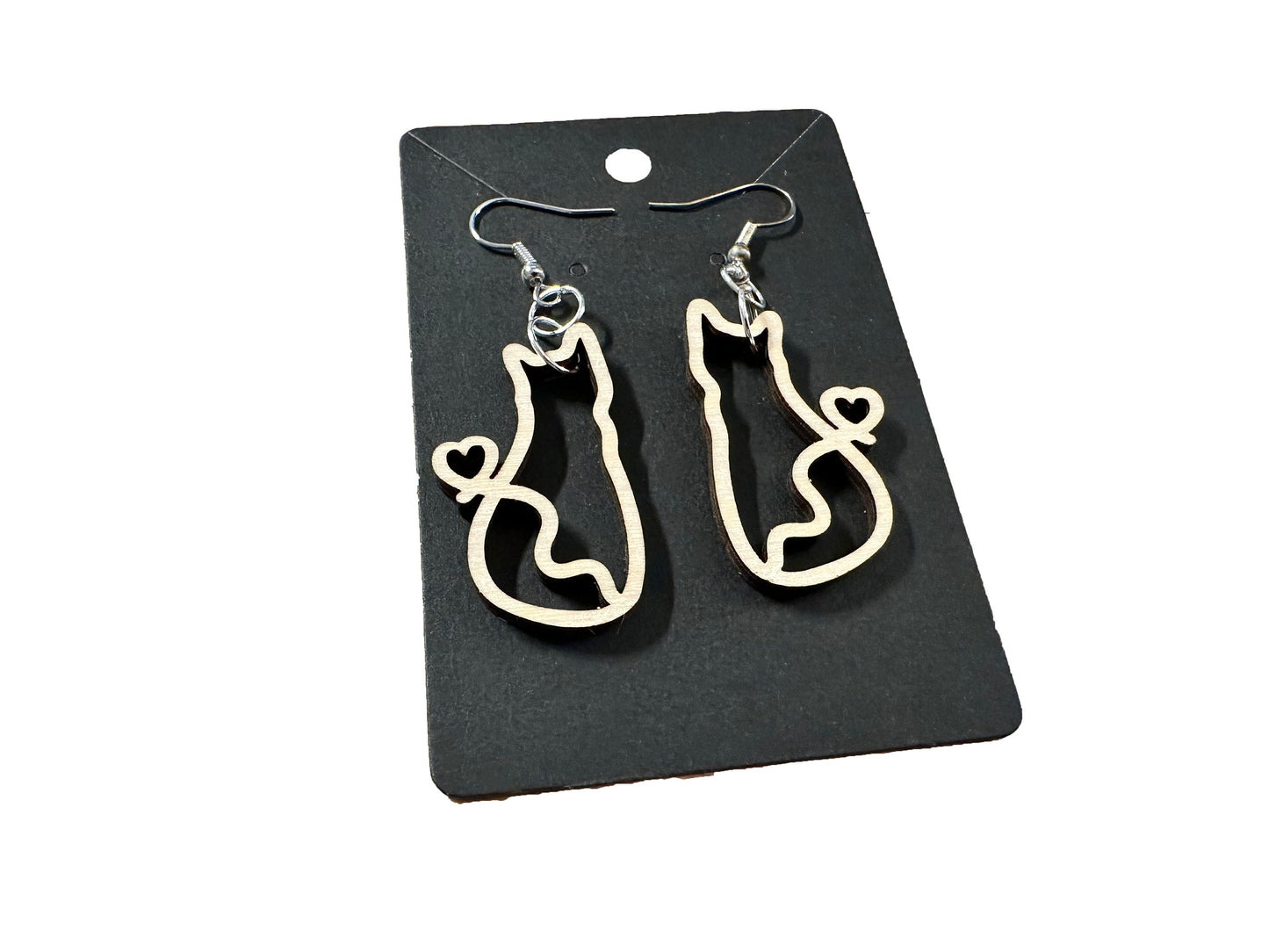 Cute Cat Dangle Earring | Kitten | Requires Painting