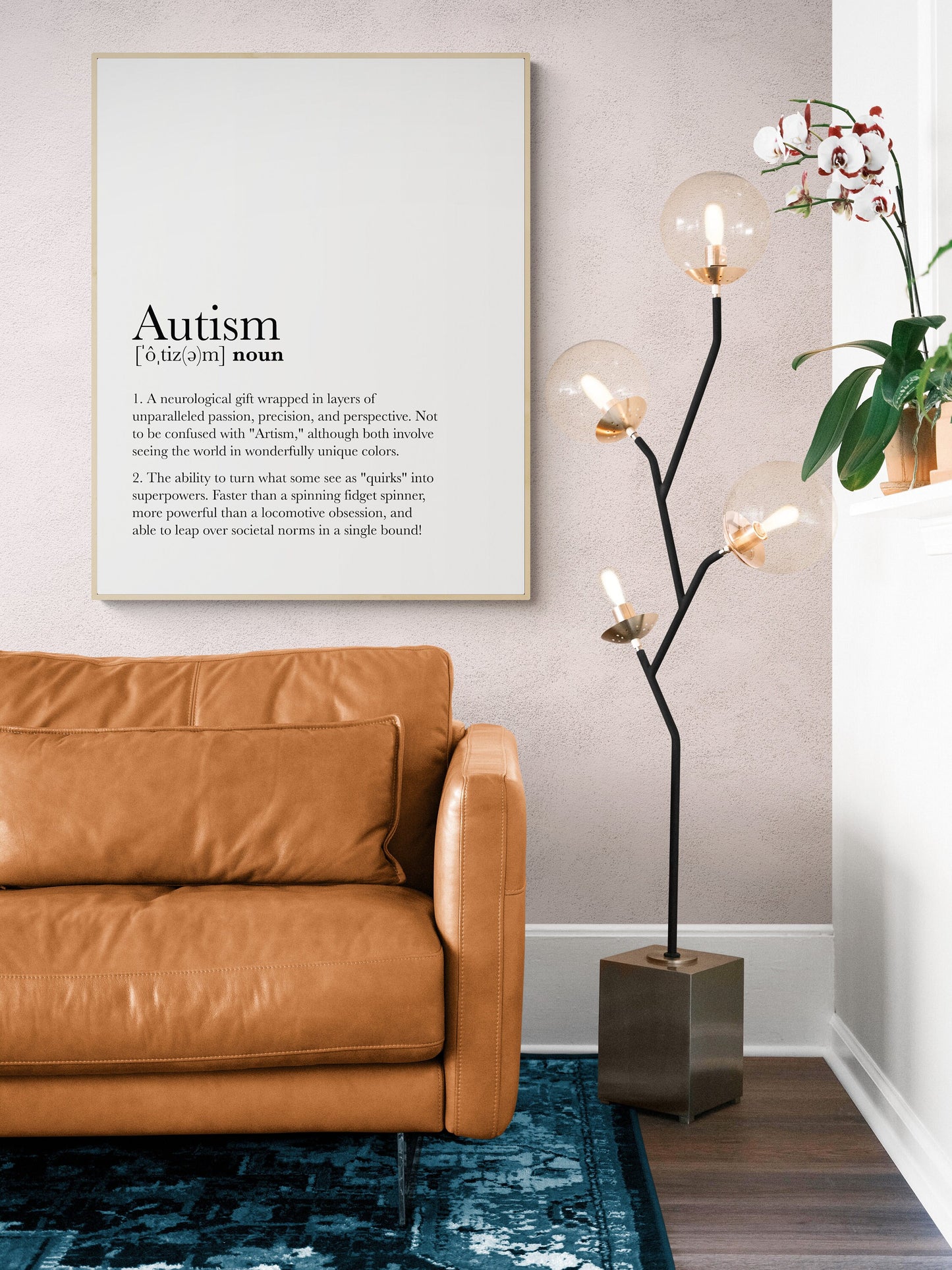 Autism Definition Art Print | A Unique Perspective | Inspirational | Neurodiversity | Inspirational Poster
