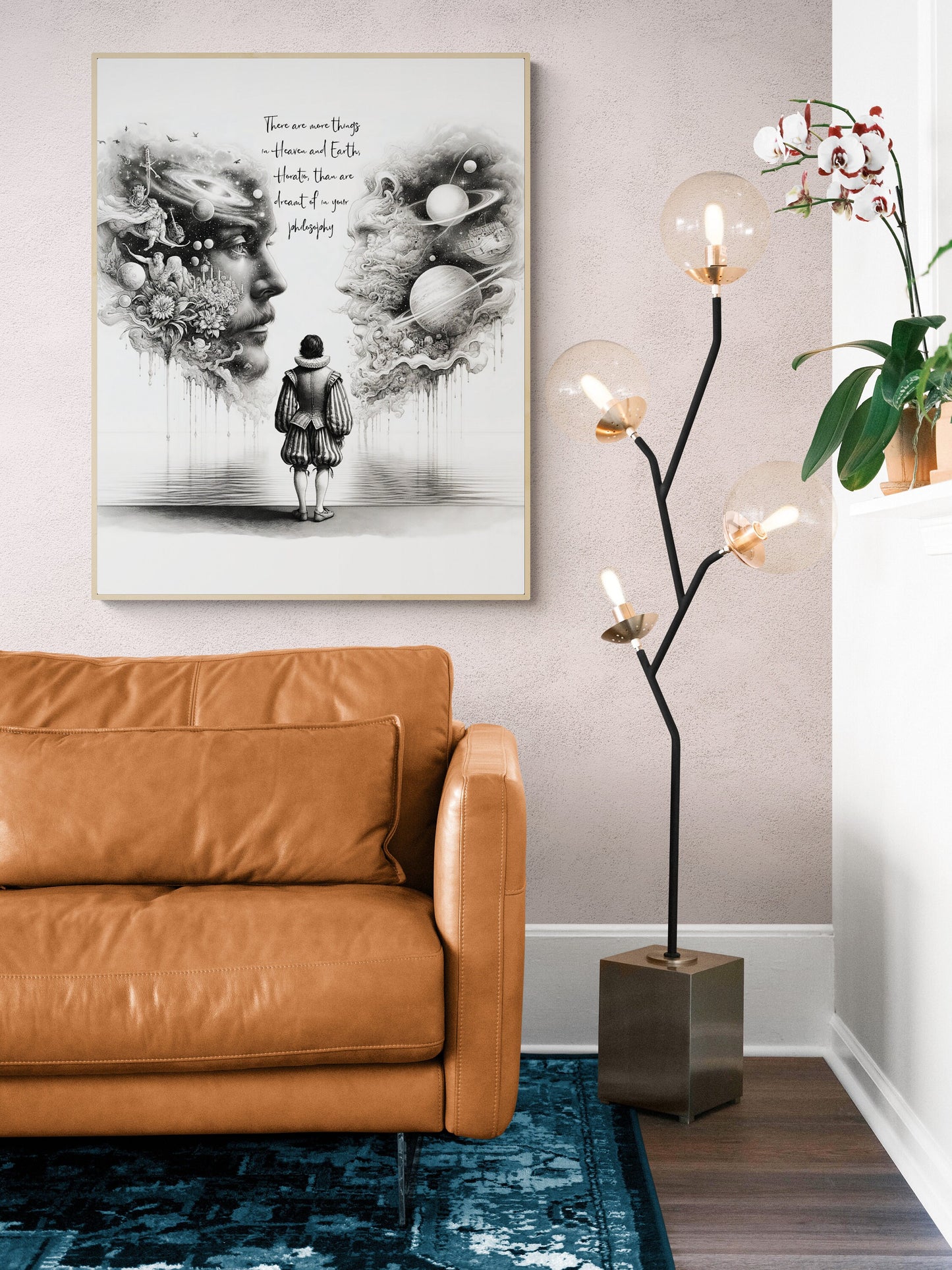 Shakespeare Quote Art Print | There Are More Things in Heaven and Earth | Horatio | Surreal Artwork | Literary | Hamlet | Art Print