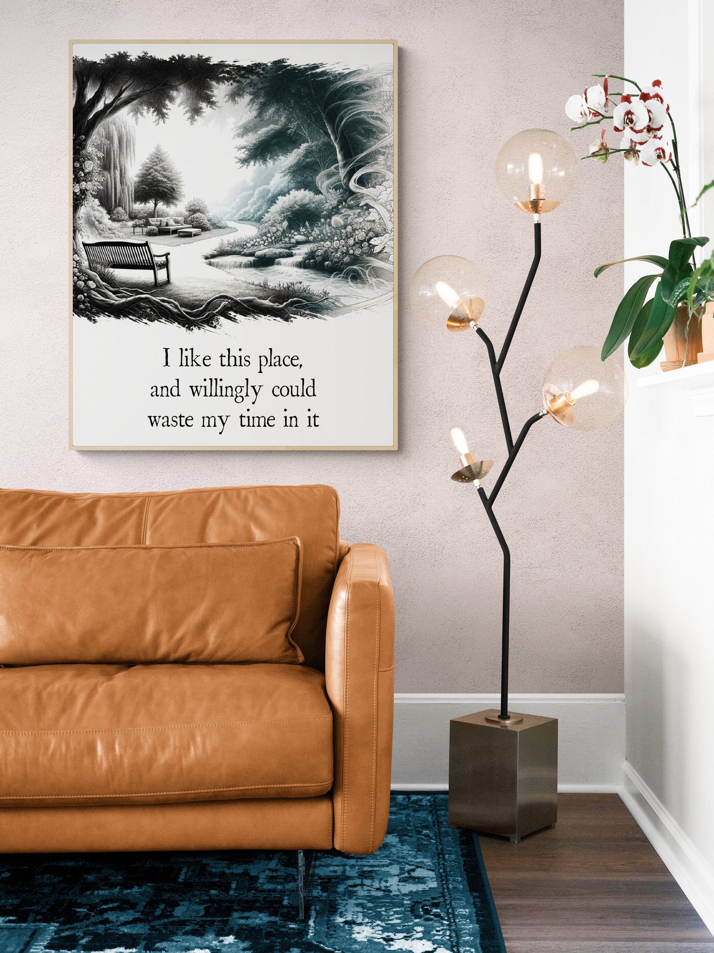 Shakespeare Quote Art Print | I Like This Place | As You Like It | Wall Artwork | Home Decor | Literary Poster