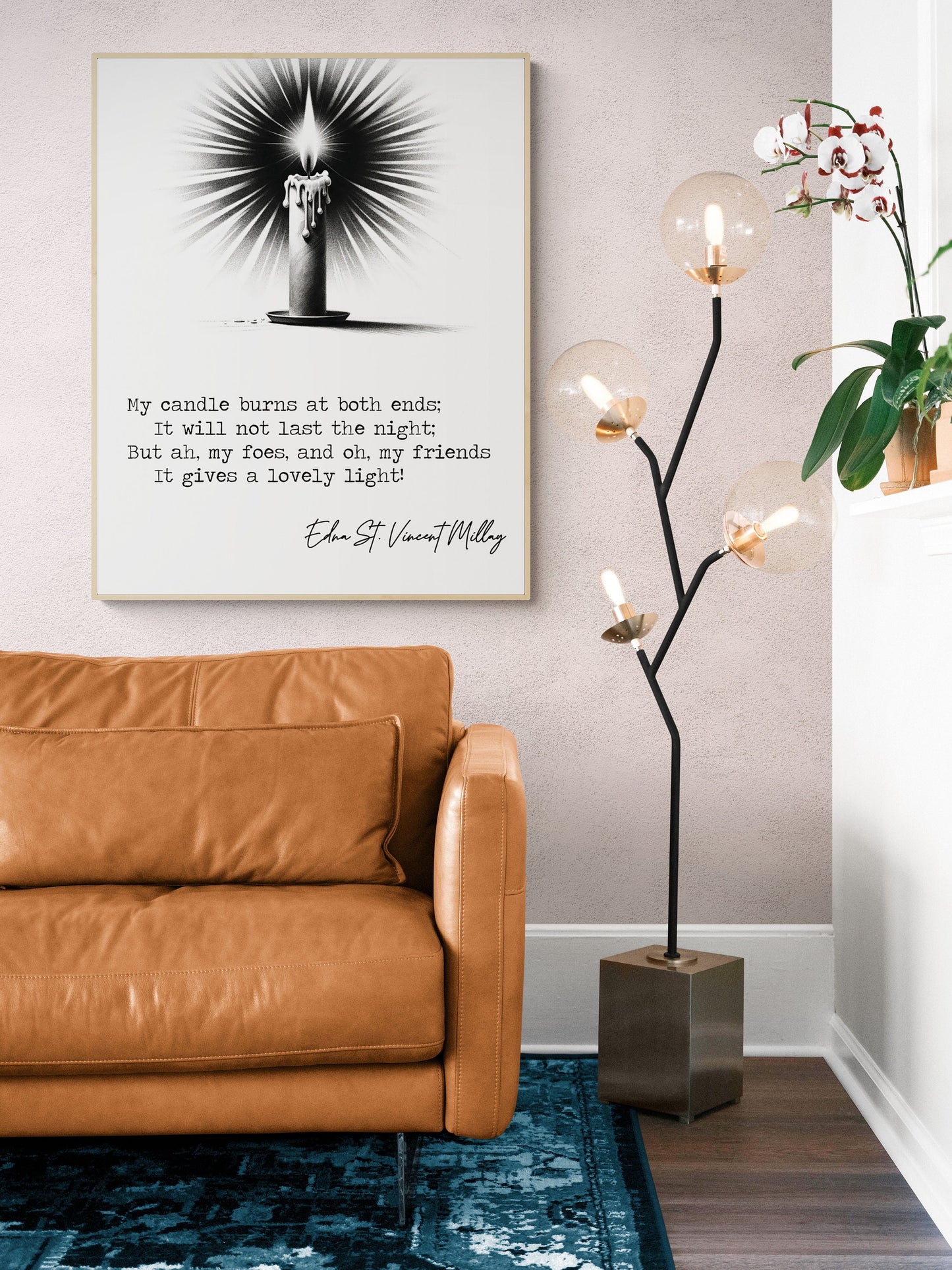 First Fig - Edna St. Vincent Millay - Inspirational Poetry Sketch Art Print