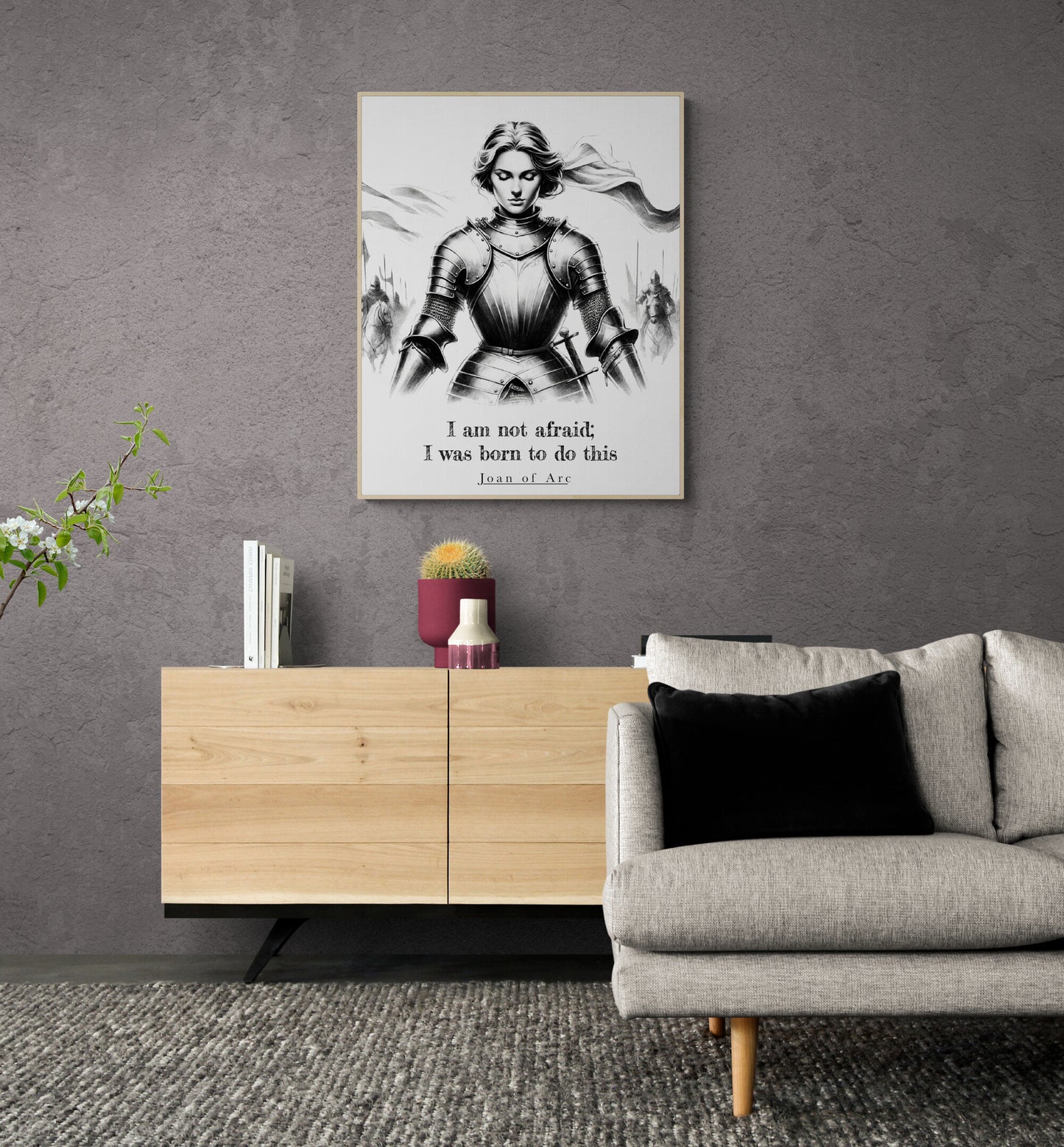 I Am Not Afraid; I Was Born To Do This from Joan Of Arc Inspirational Art Print