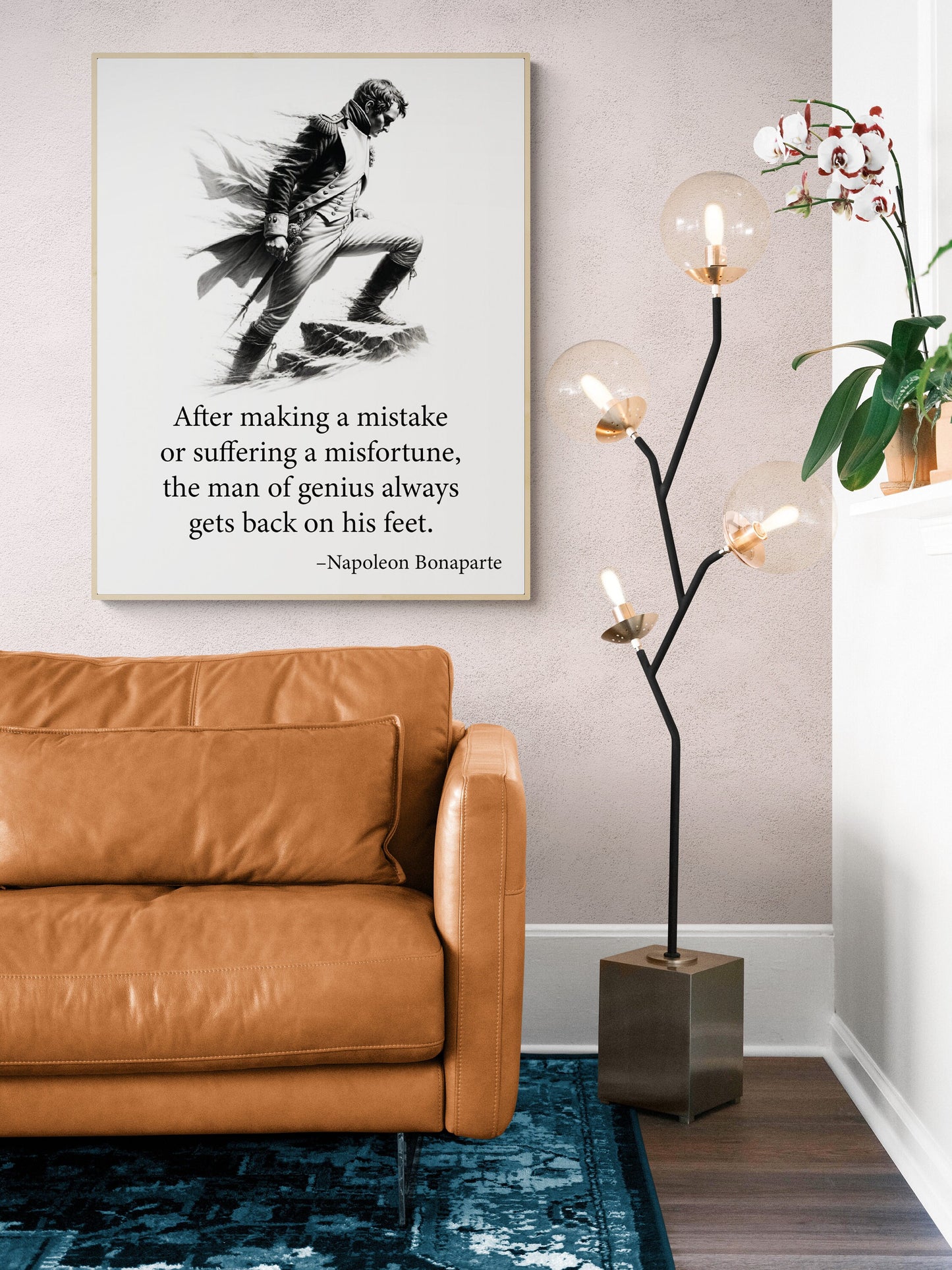 Napoleon Bonaparte Quote Art Print | I'm The First To Admit When I Make A Mistake | Motivational Leadership | Historical Home Decor | Poster