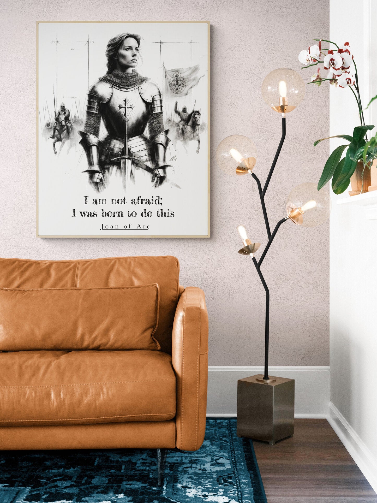 I Am Not Afraid; I Was Born To Do This from Joan Of Arc Quote Art Print
