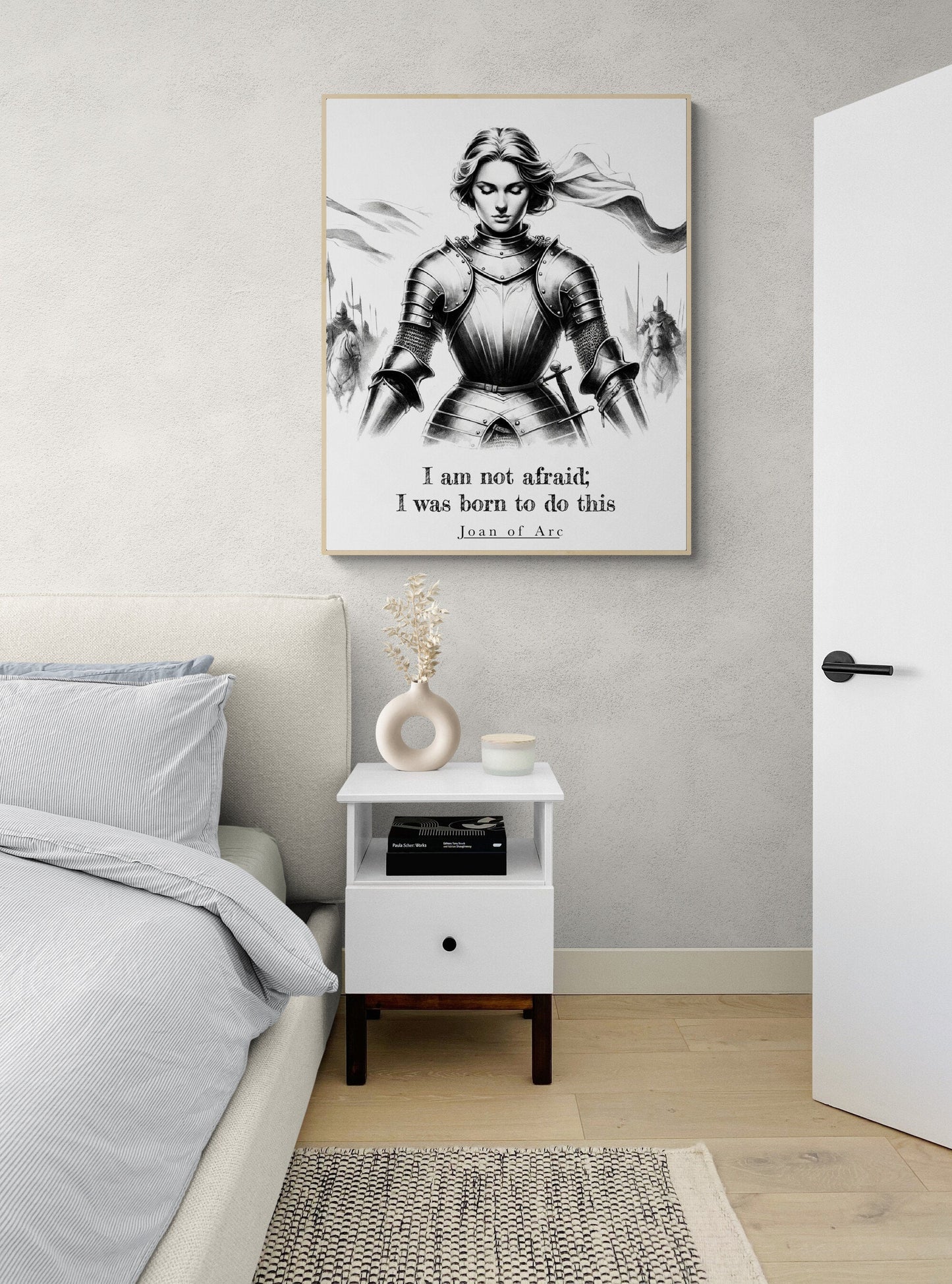 I Am Not Afraid; I Was Born To Do This from Joan Of Arc Inspirational Art Print