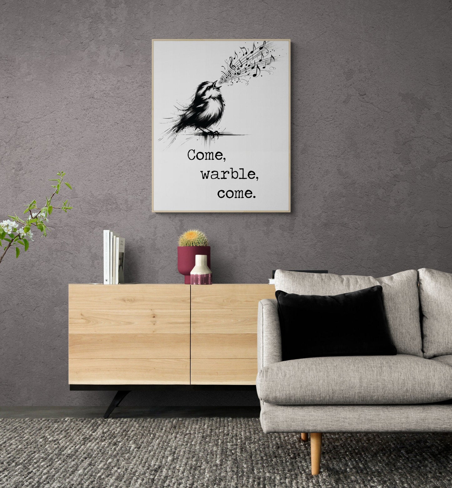 Come Warble Come by William Shakespeare's As You Like It Bird Art Print