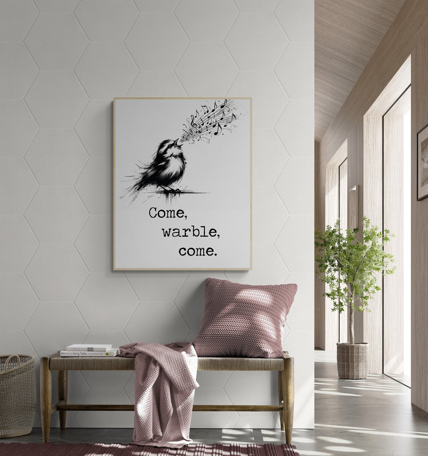 Come Warble Come by William Shakespeare's As You Like It Bird Art Print
