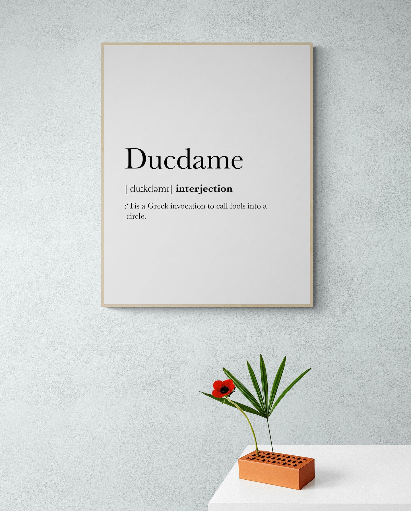 Ducdame Invocation by William Shakespeare's As You Like It Bird Art Print
