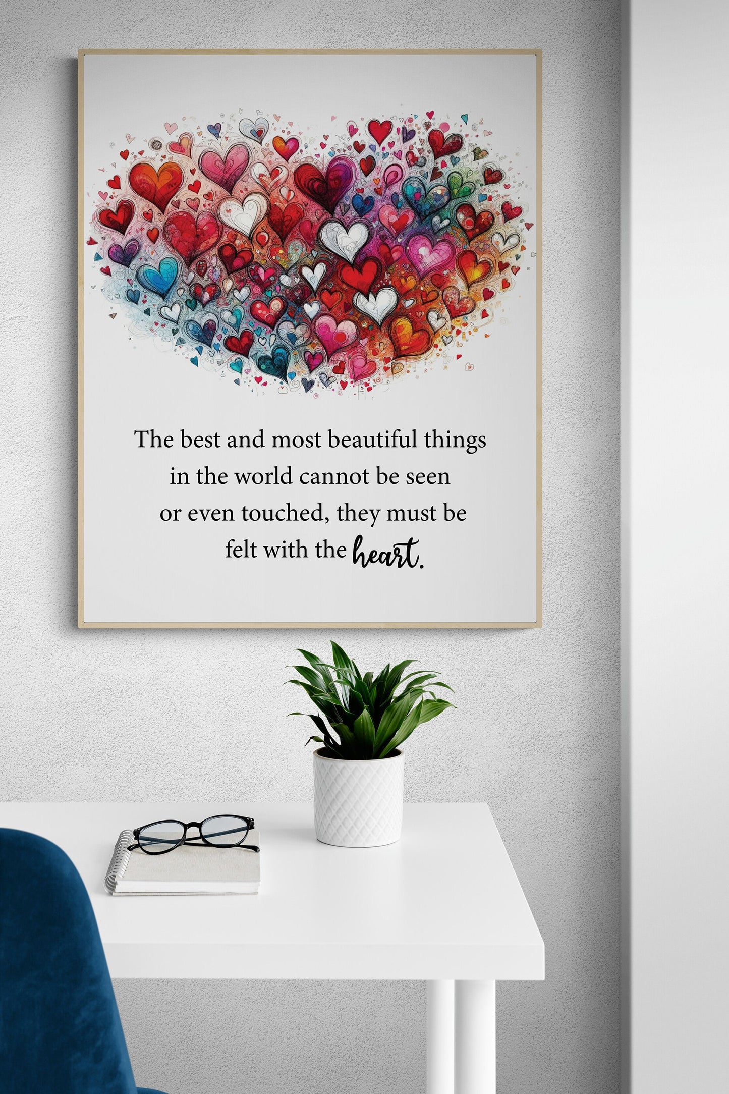 The Best And Most Beautiful Things In The World Cannot Be Seen Or Even Touched They Must Be Felt With The Heart by Helen Keller Art Print