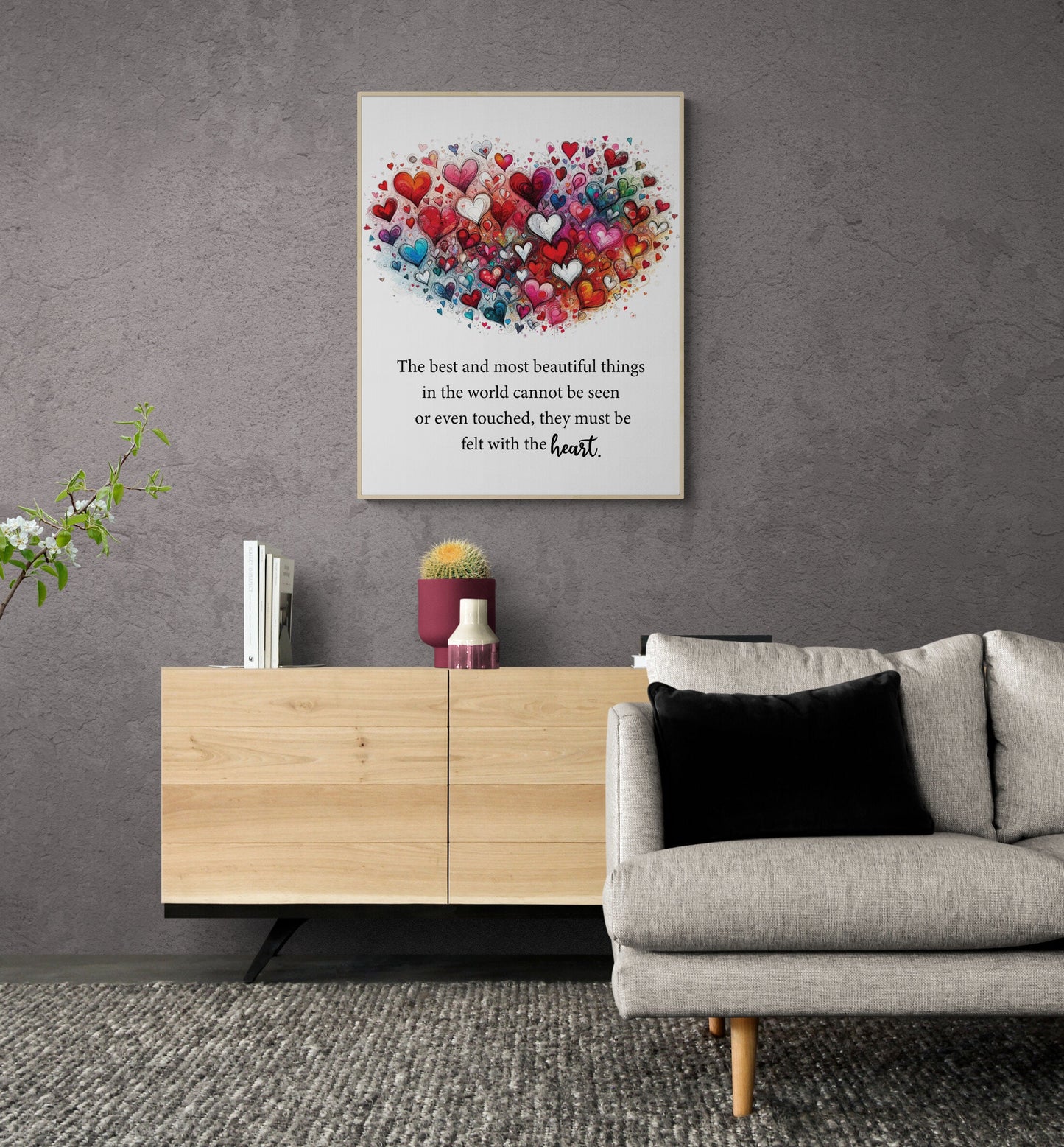 The Best And Most Beautiful Things In The World Cannot Be Seen Or Even Touched They Must Be Felt With The Heart by Helen Keller Art Print