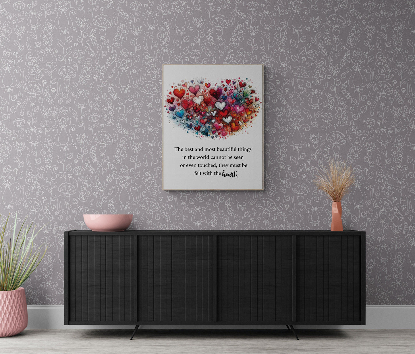 Helen Keller Quote Art Print | Best And Most Beautiful Things | Home Decor | Inspirational | Literary Poster
