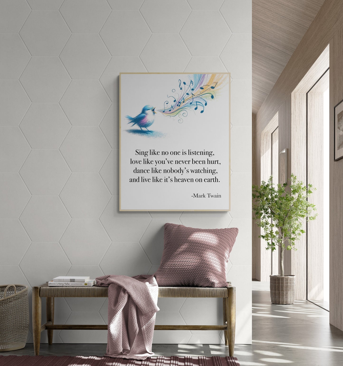 Sing Like No One's Listening Love Like You've Never Been Hurt | Dance Like Nobody's Watching byMark Twain Art Print