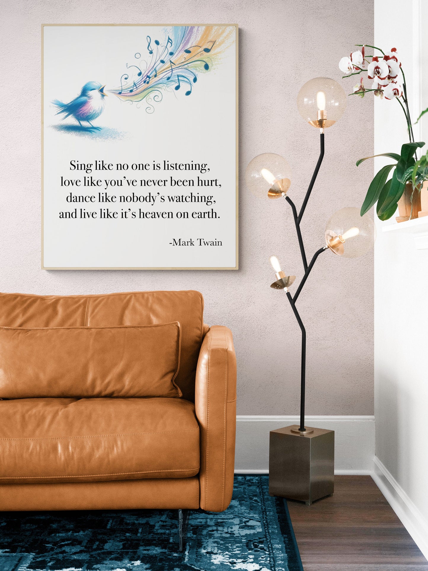 Sing Like No One's Listening Love Like You've Never Been Hurt | Dance Like Nobody's Watching byMark Twain Art Print
