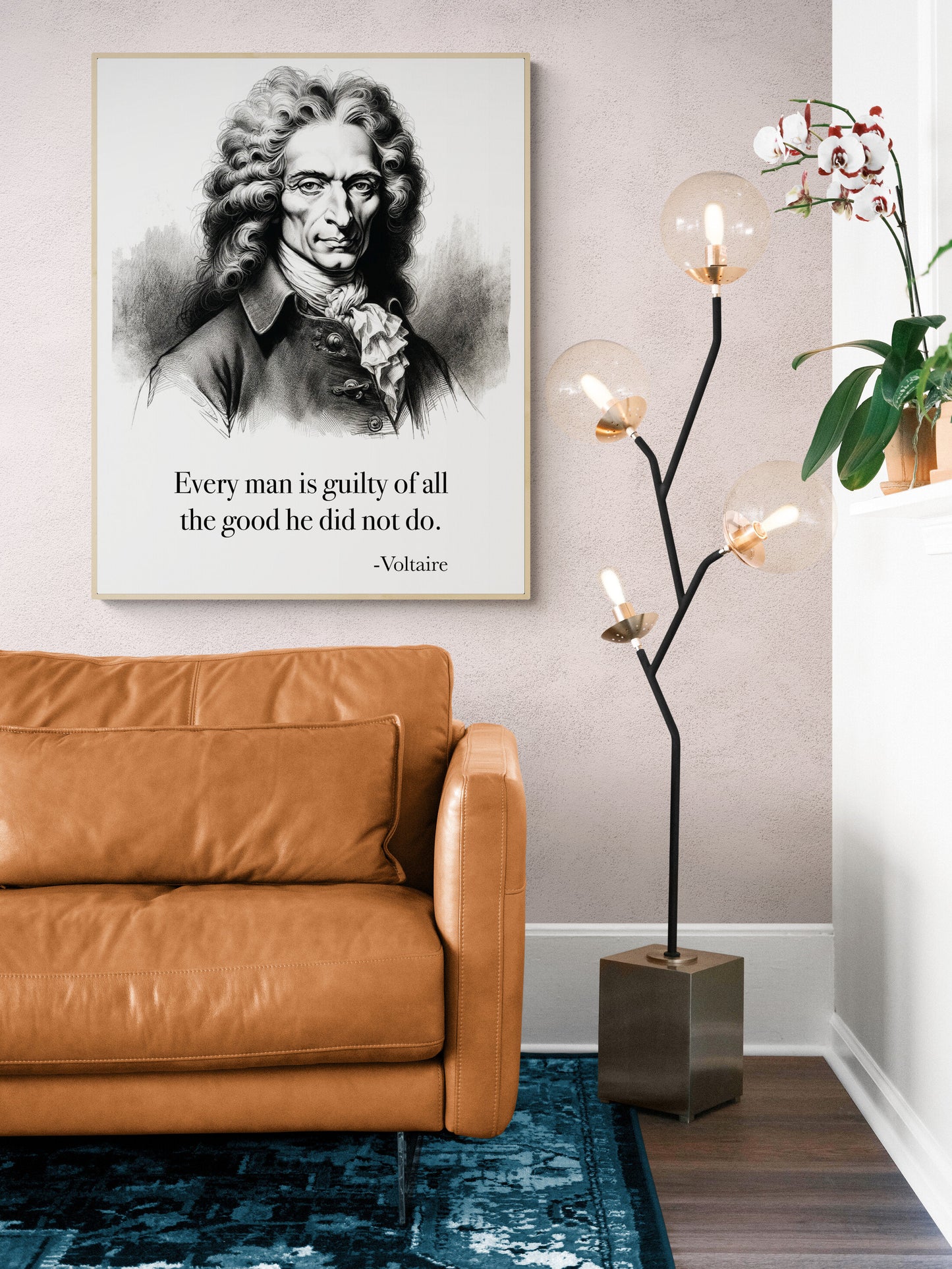 Every Man Is Guilty Of All The Good He Did Not Do from Voltaire Art Print