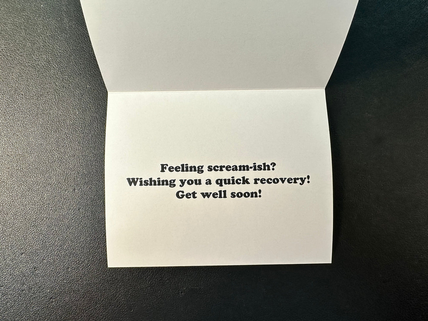 Get Well Soon Card Featuring 'The Scream' by Edvard Munch - High-Quality Card Stock with Heavy-Duty Envelope