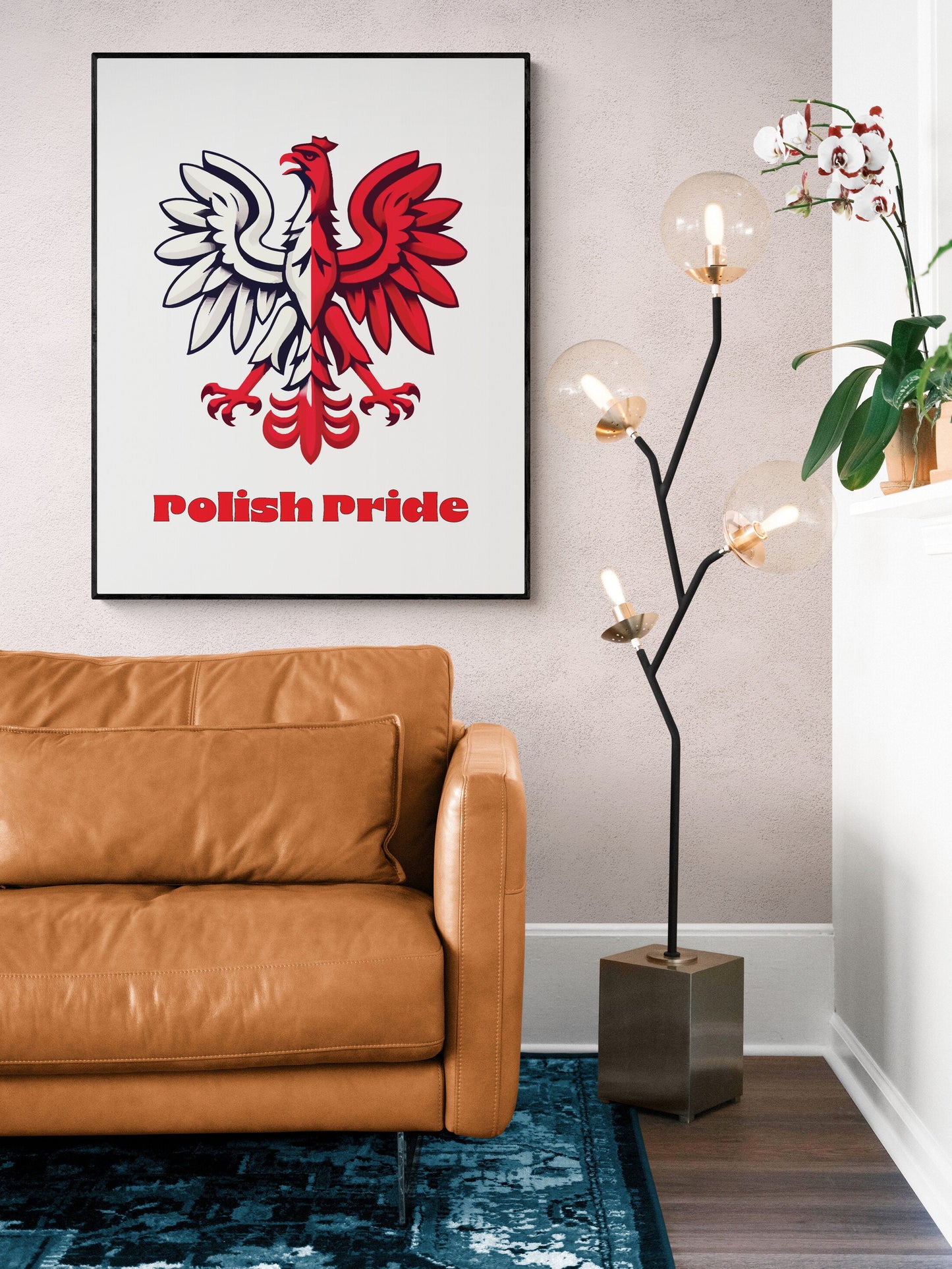 Polish Eagle Emblem - Polska Polski Orzel Red Home Decor - Red and White Heritage Wall Art Print