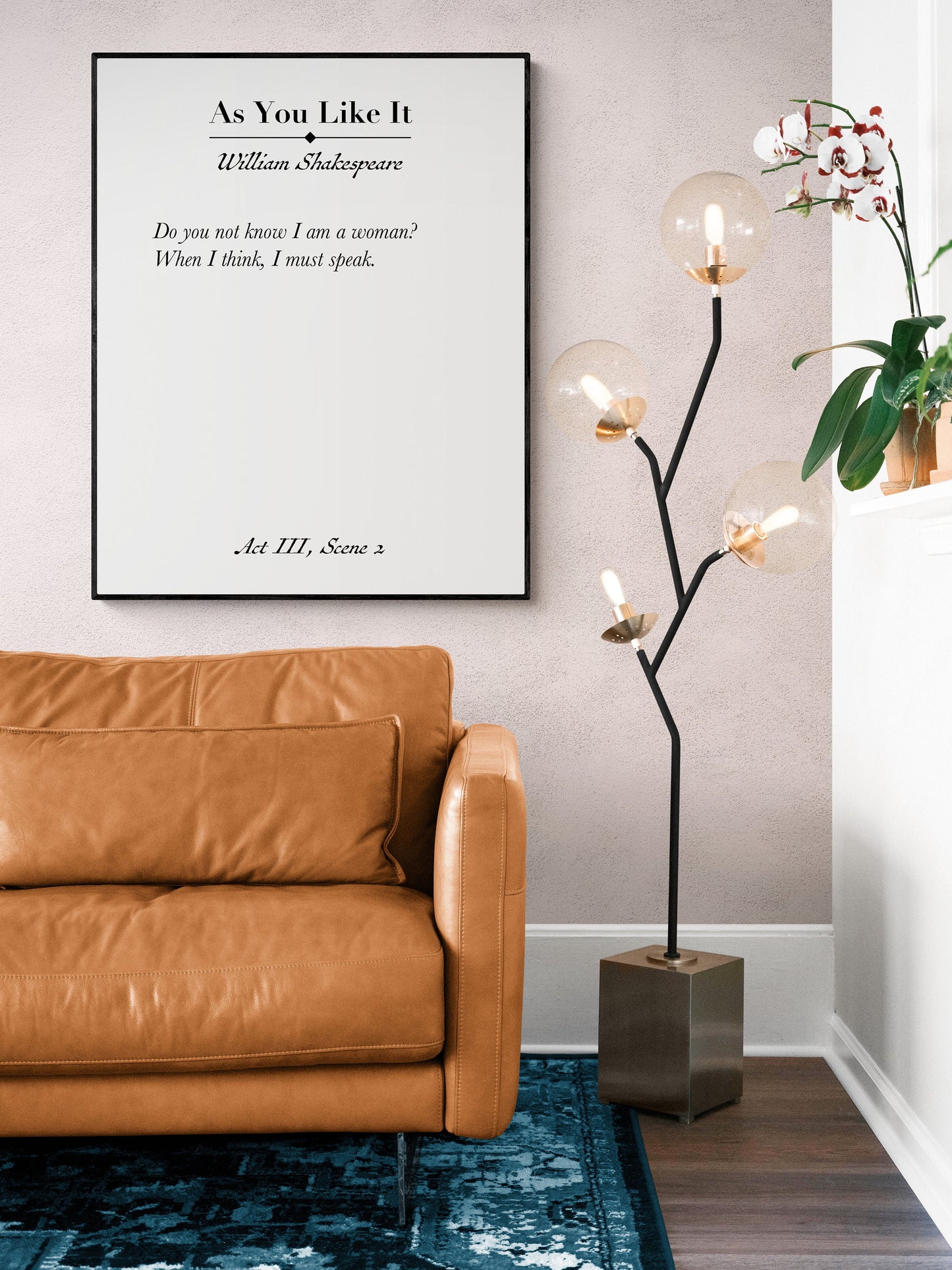 William Shakespeare Quote Art Print | Do You Not Know I Am A Woman | As You Like It | Book Page | Literary Poster