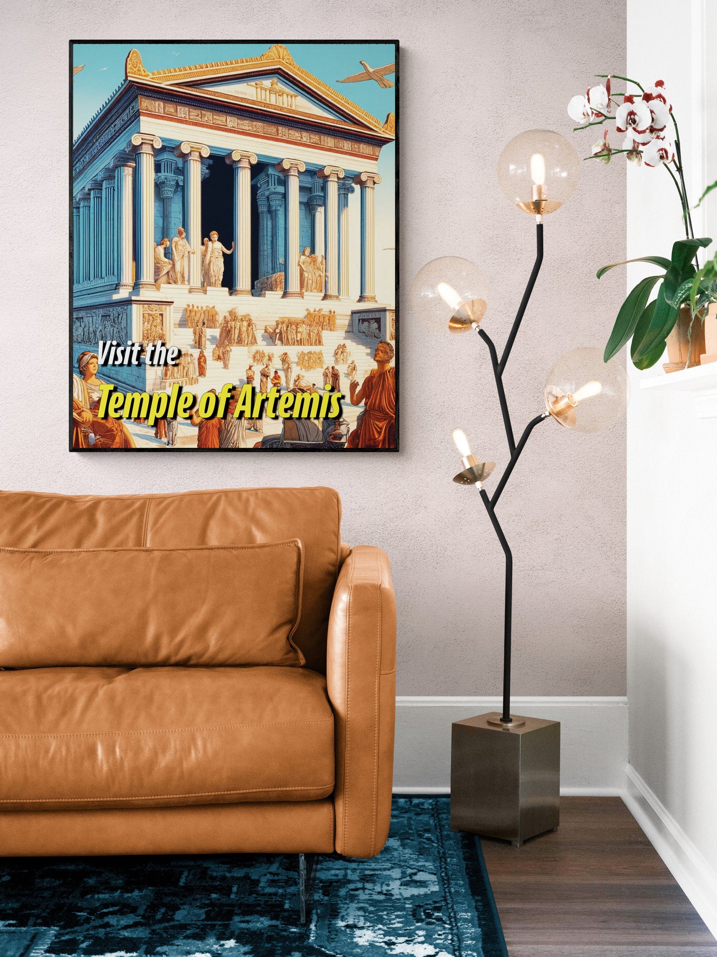 The Temple of Artemis | Seven Wonders of the Ancient World Tourist Poster | Travel | Cultural Home Decor | History | Wall Art Print