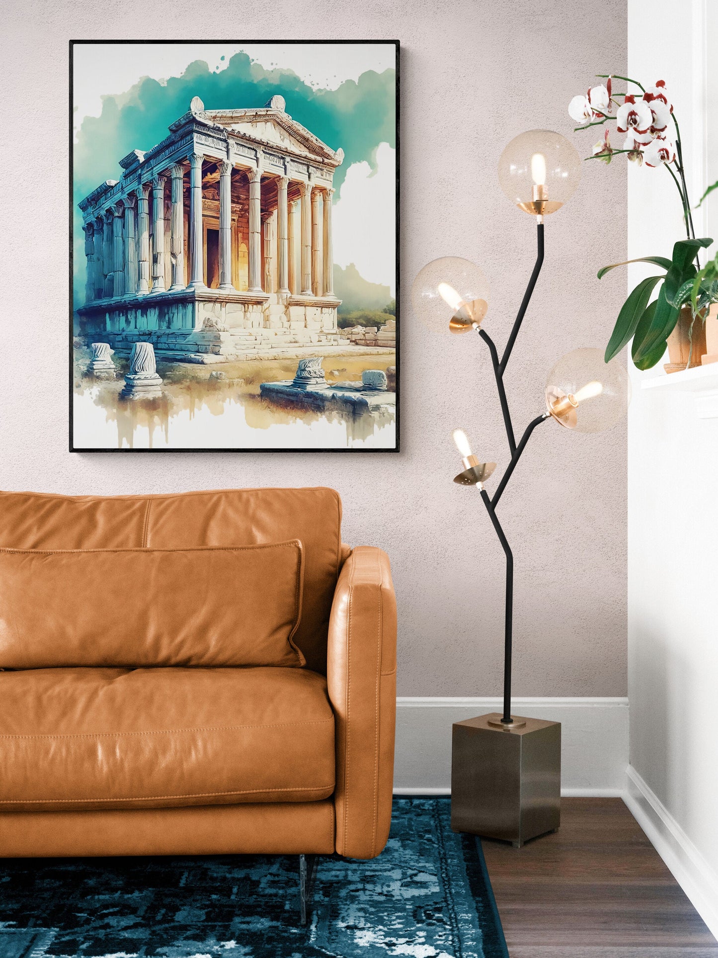 The Temple of Artemis | Seven Wonders of the Ancient World Tourist Poster | Travel | Cultural Home Decor | History Watercolor Wall Art Print