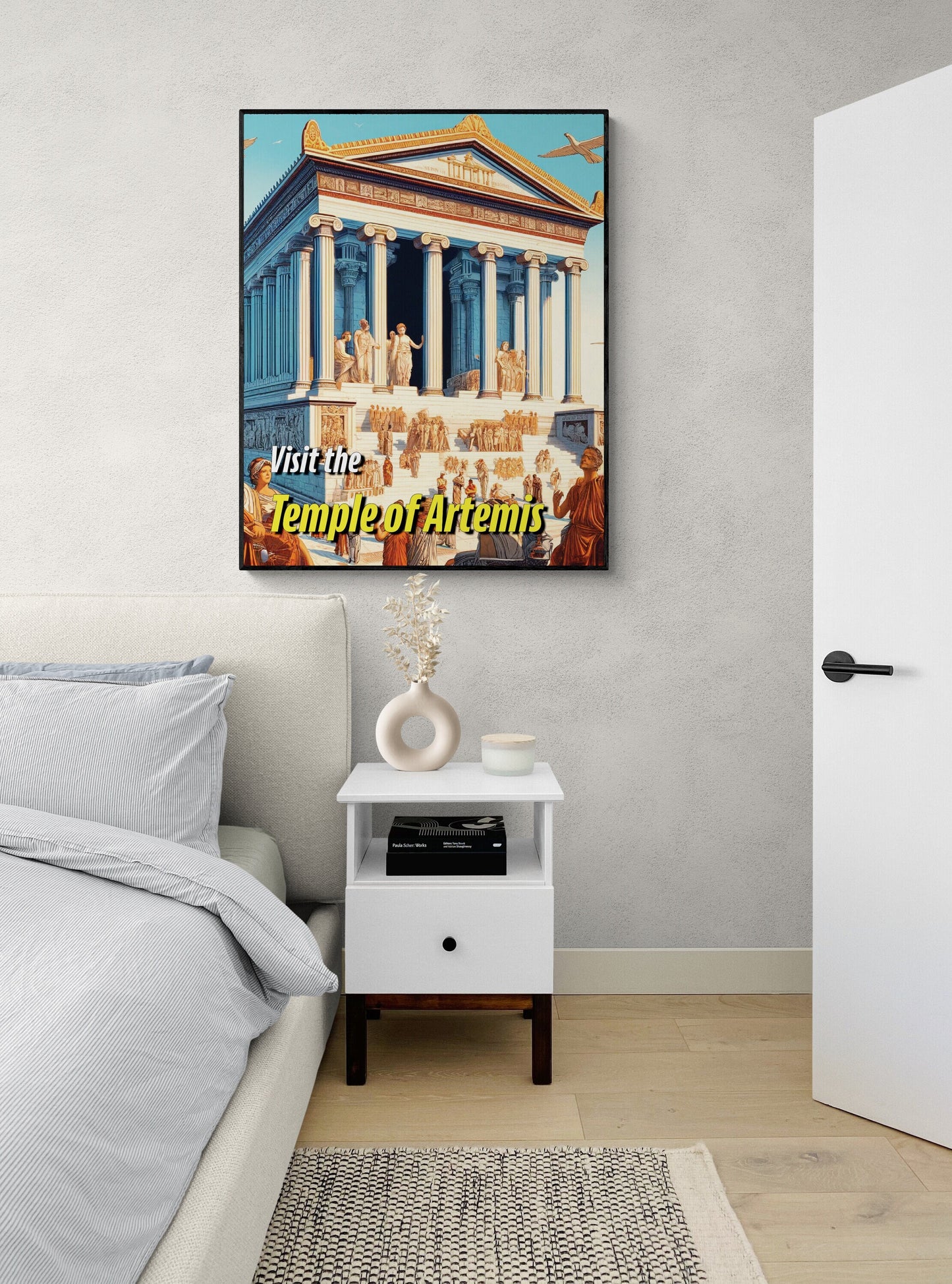 The Temple of Artemis | Seven Wonders of the Ancient World Tourist Poster | Travel | Cultural Home Decor | History | Wall Art Print