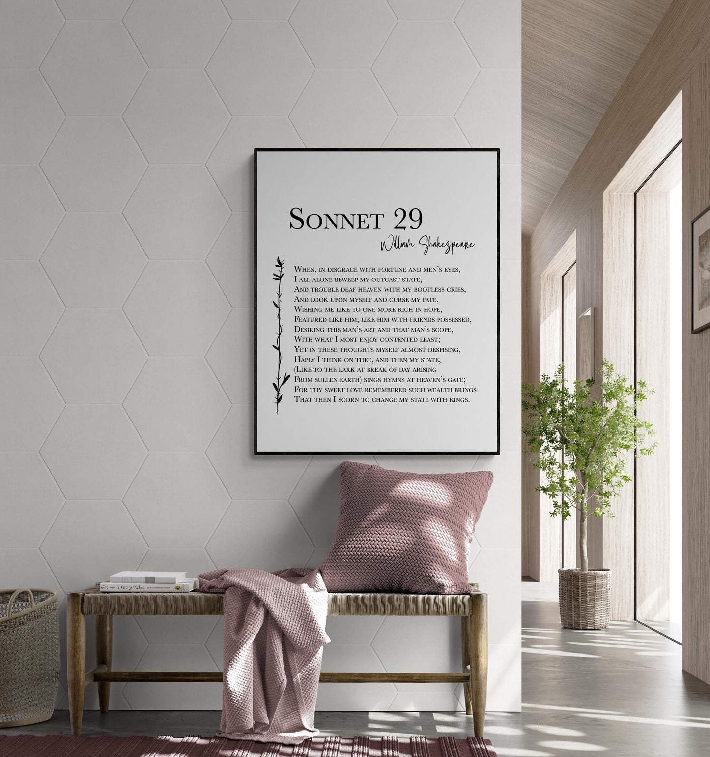 Tomorrow Creeps In This Petty Pace by William Shakespeare | Literary | MacBeth | Living Room | Home Decor | Typography Art Print