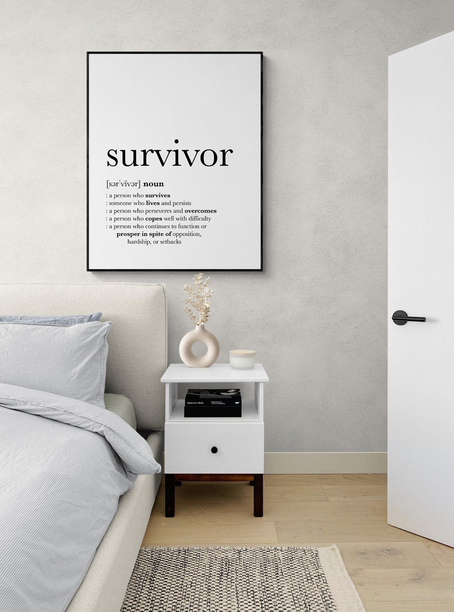 Survivor Definition | Cancer Survivor Art Print