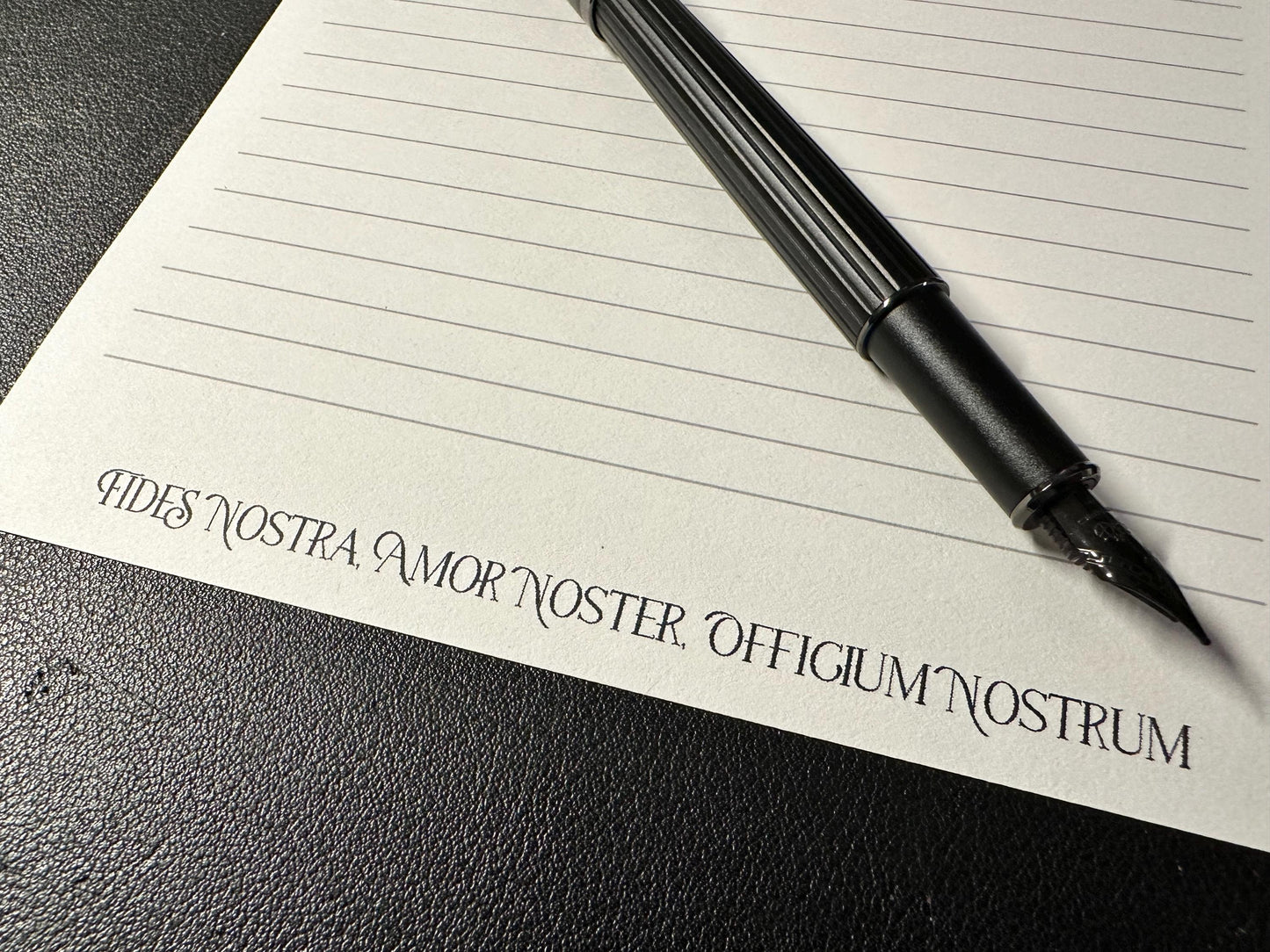 Personalized Stationary | Includes Last and First Names As Well As A Quote or Family Motto | Custom Children's Letterhead Design