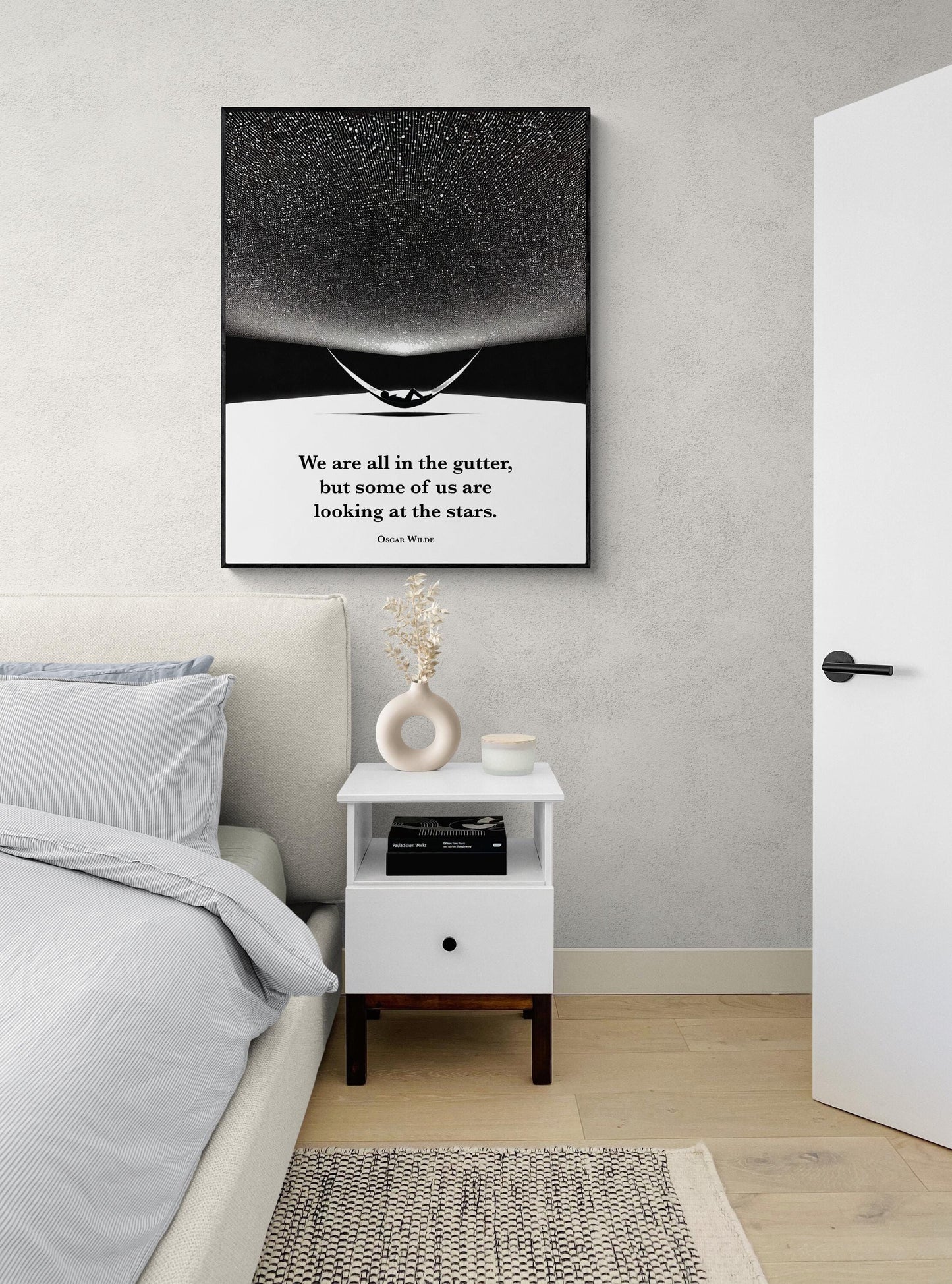 We Are All In The Gutter | Lady Windermere's Fan | Oscar Wilde | Home Decor | Art Deco | Art Print