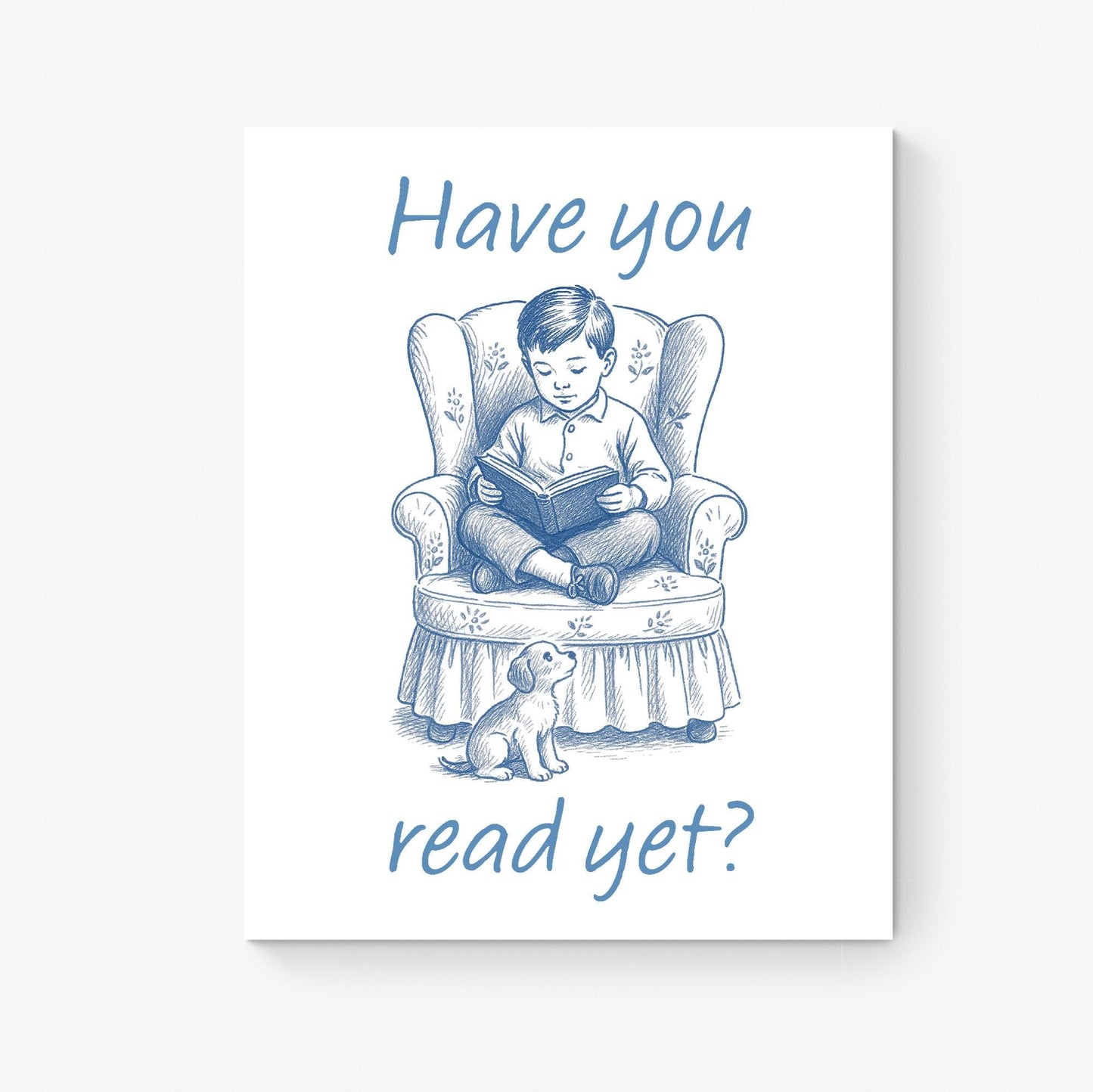 Reading Art Print Have You Read Yet | Vintage Book | Kids Literary Home Decor | Vintage Nursery Poster