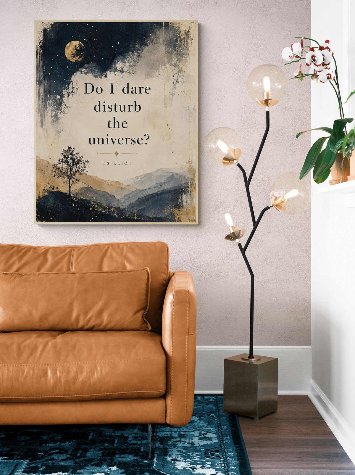 Do I Dare Disturb the Universe Wall Art Print | T.S. Eliot Poetry Quote | Literary Wall Art | Inspirational Prufrock Home Decor