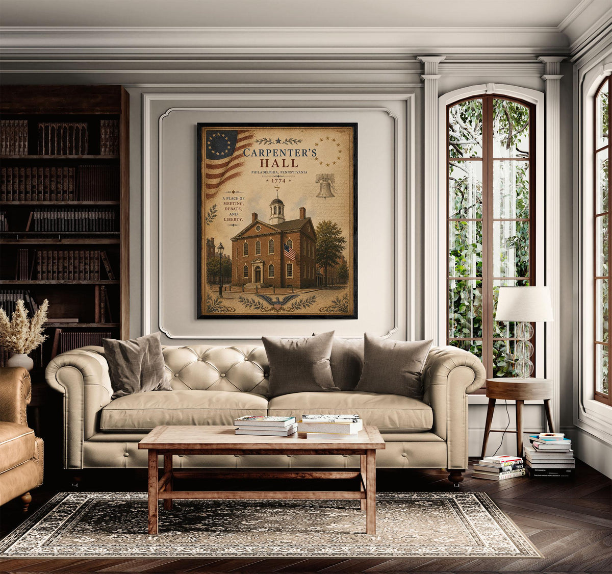 Benjamin Franklin Join or Die Wall Art Print | History Civics Classroom | Patriotic Home Decor