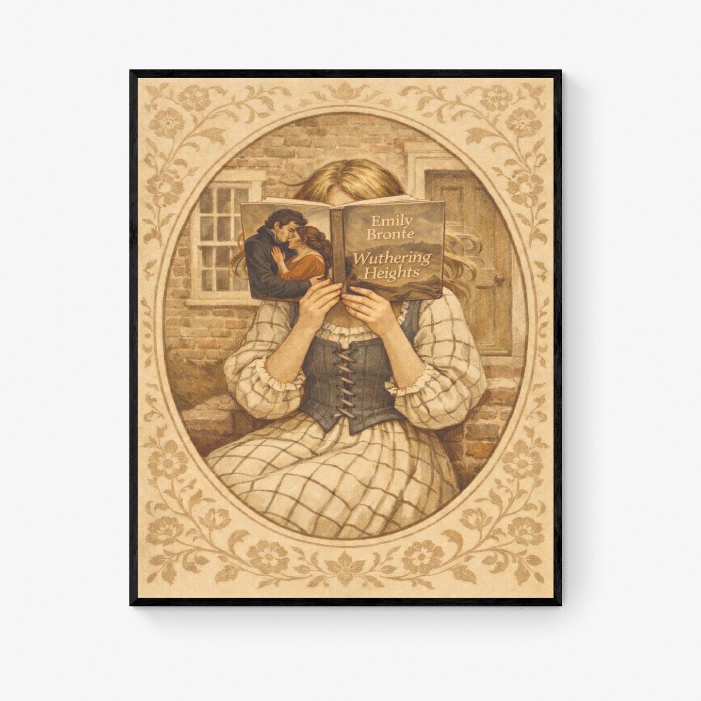 Wuthering Heights Art Print | Emily Bronte | Classic Novel | Vintage Blush | Home Decor | Literary Book Poster