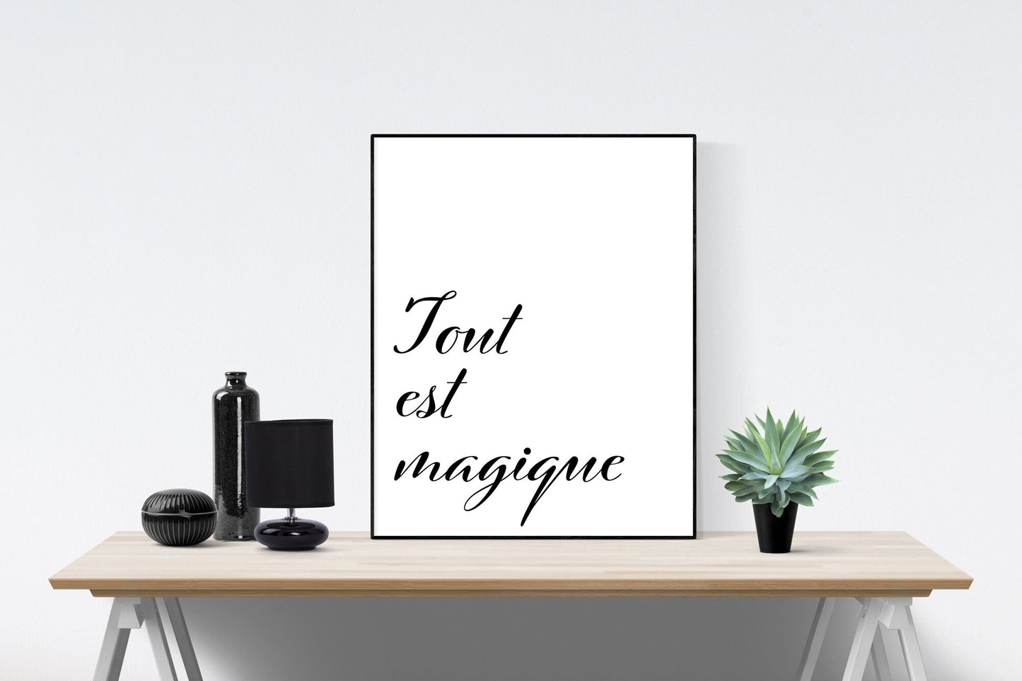 Love Quote Art Print | Tout Est Magique