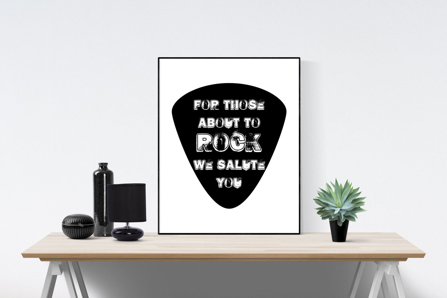 For Those About To Rock, We Salute You Lyrics Poster | Rock N Roll | Music Art Print
