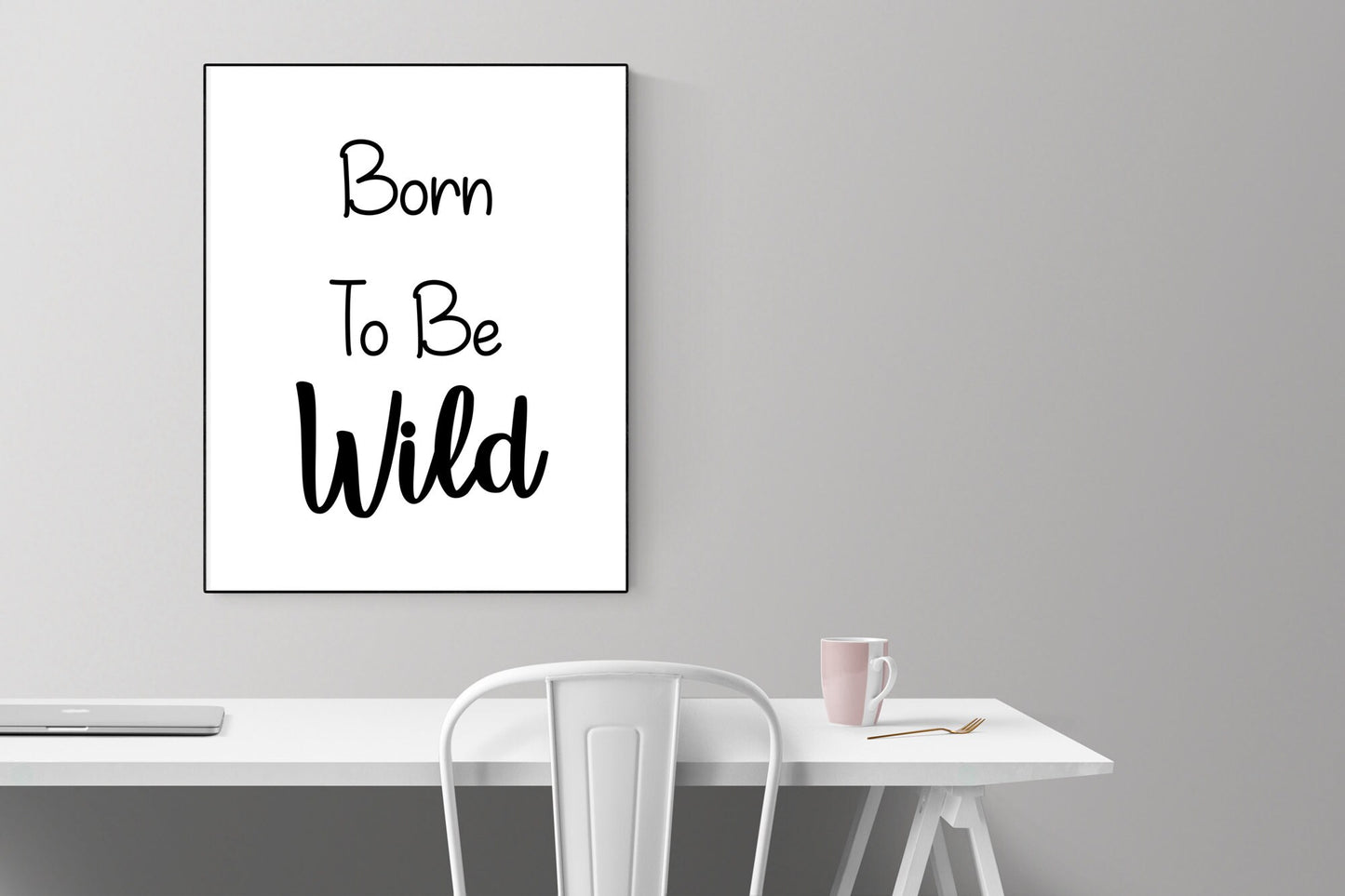 Born To Be Wild Art Print | Newborn Gift | Baby Shower Present