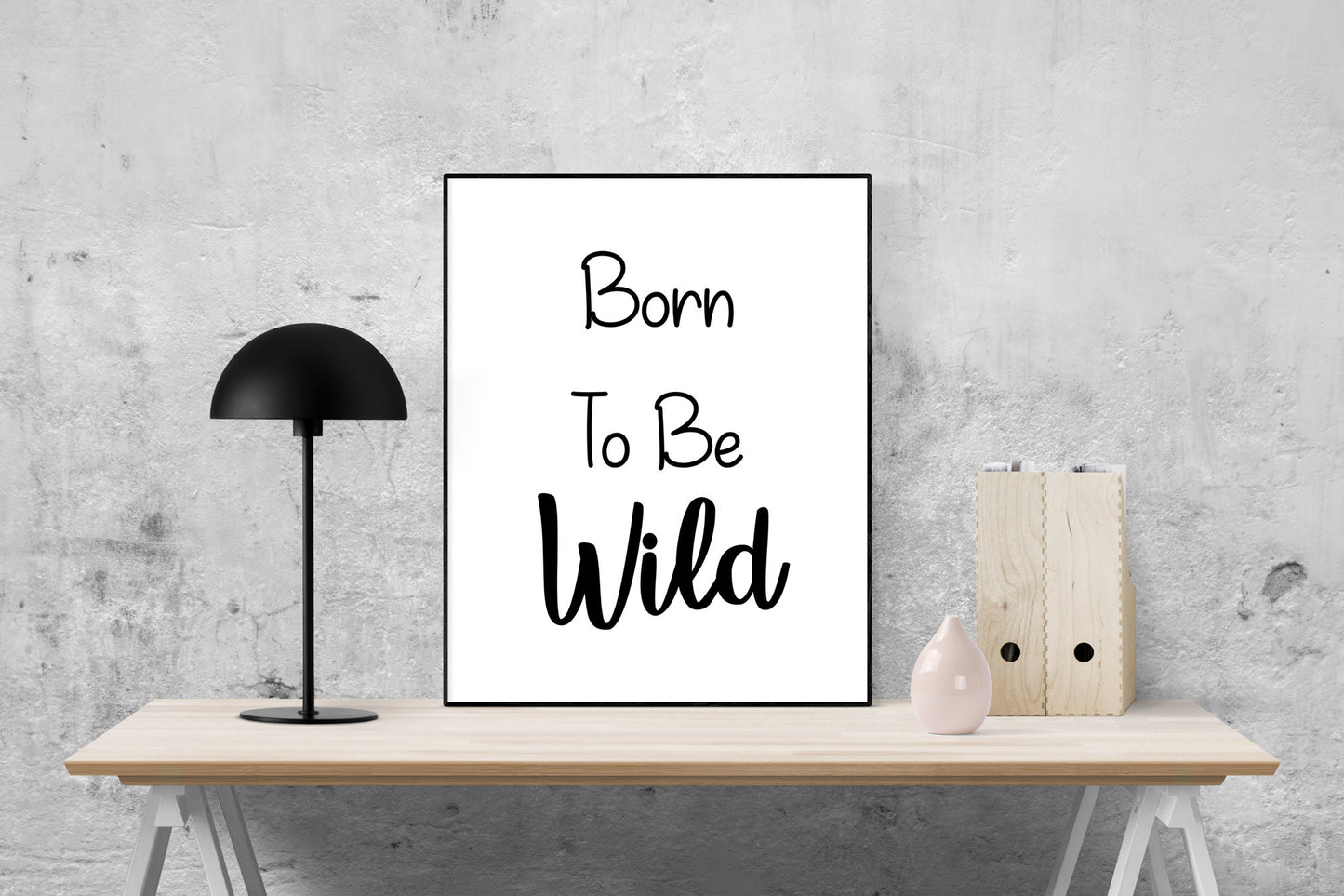 Born To Be Wild Art Print | Newborn Gift | Baby Shower Present