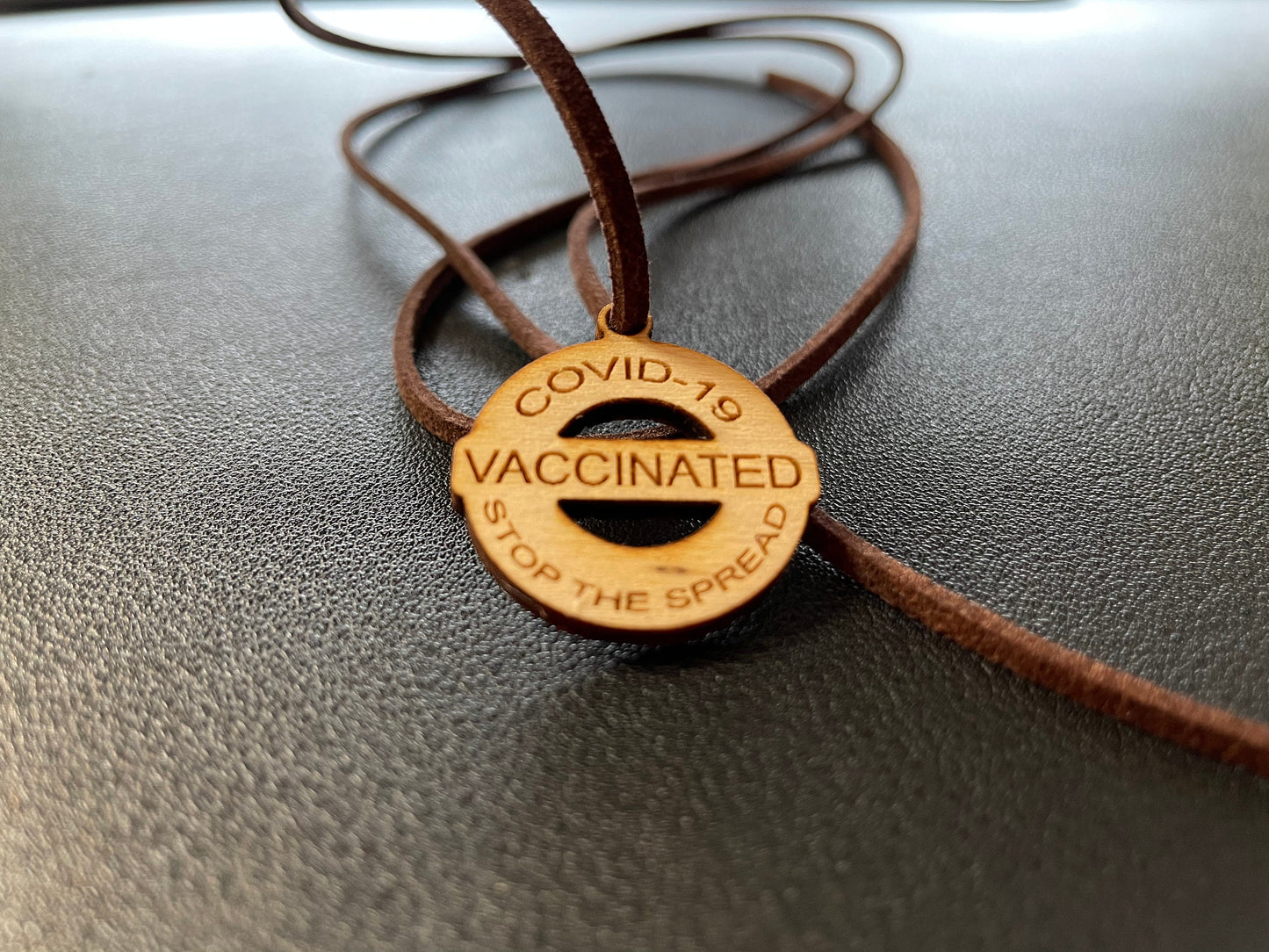 Coronavirus Vaccinated | Stop The Spread | COVID-19 Vaccination Necklace